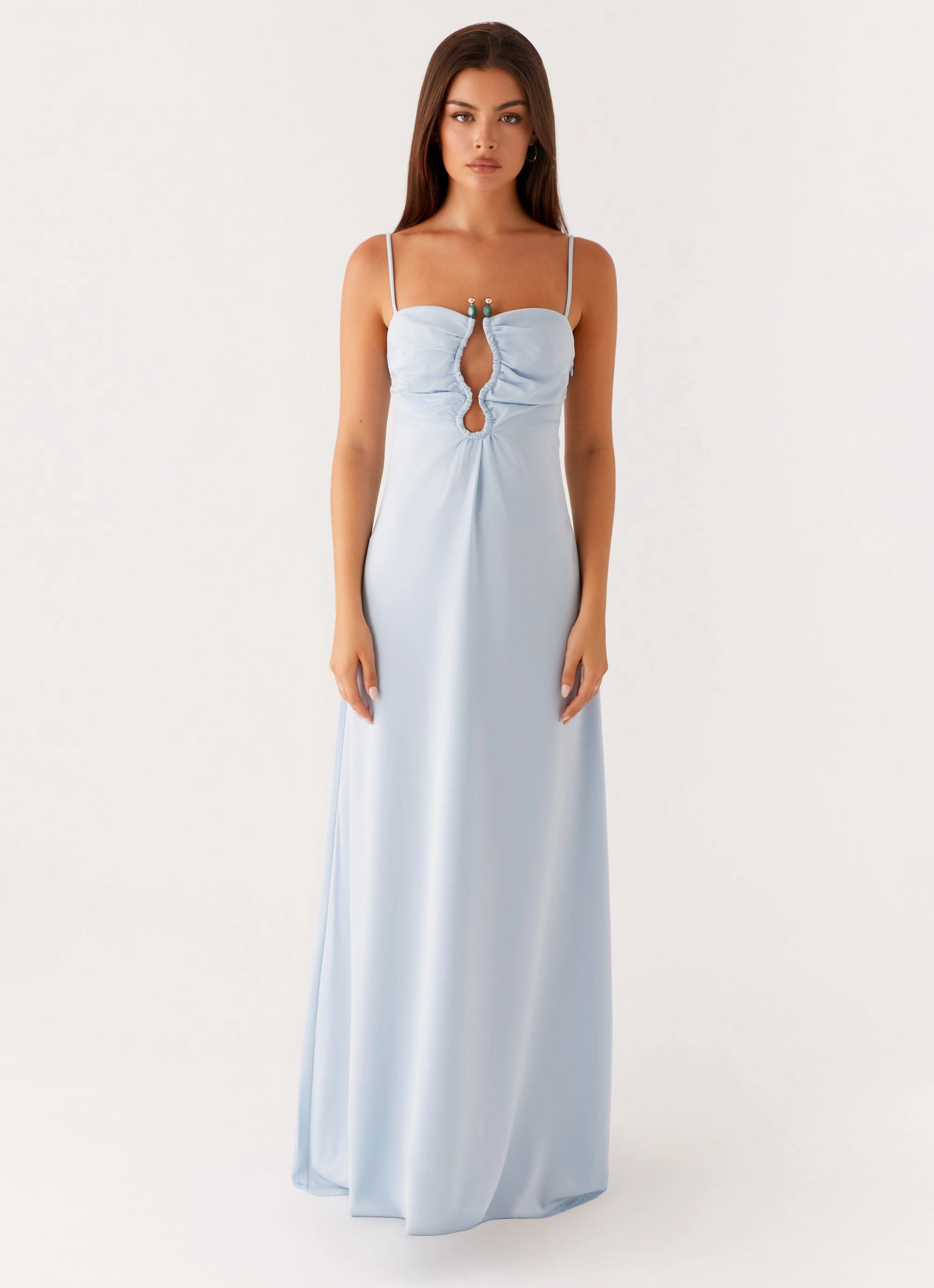 Soft Tones Zelda Maxi Dress - Blue