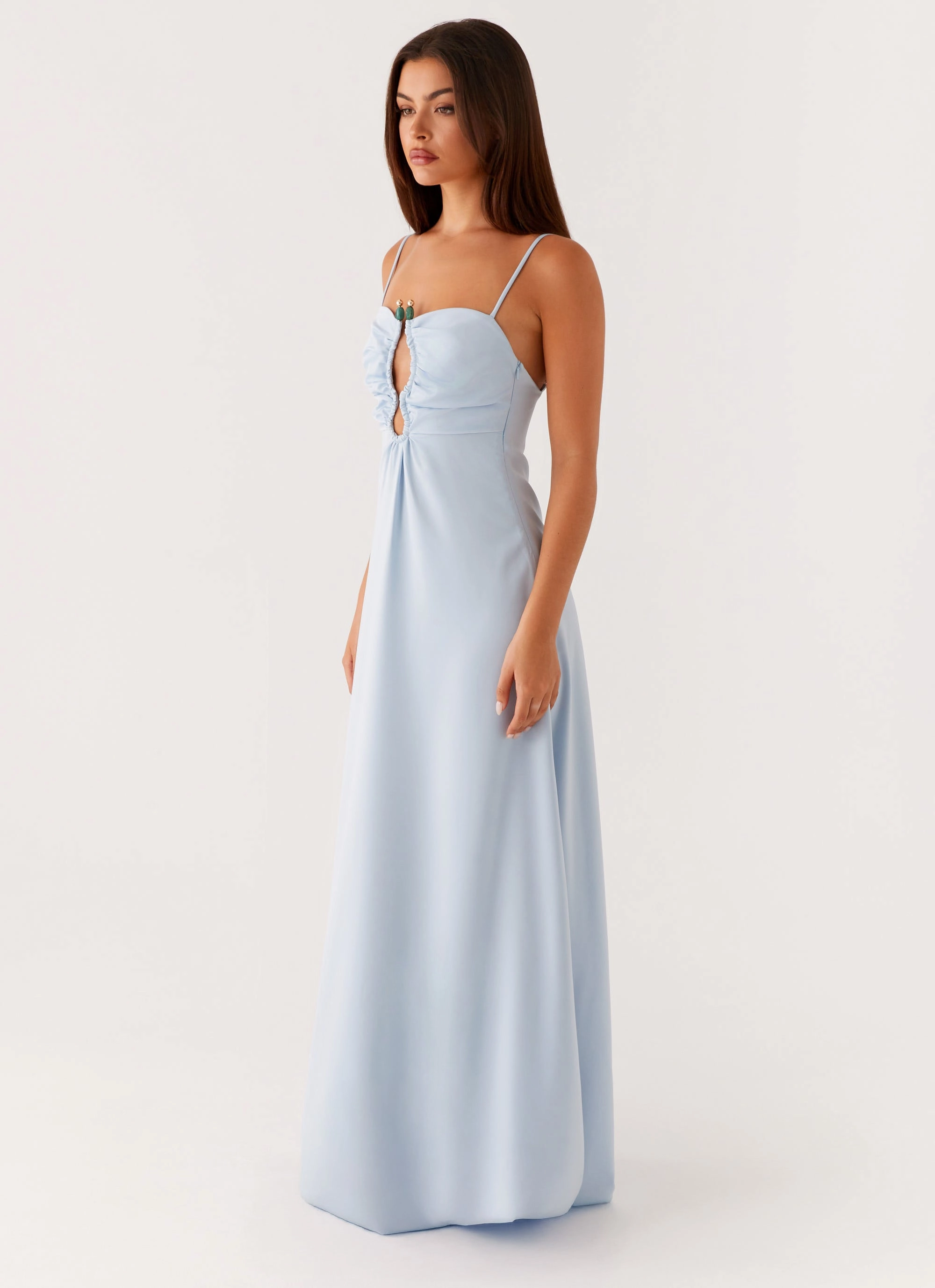 Back-Pocket Clean Comfort Zelda Maxi Dress - Blue