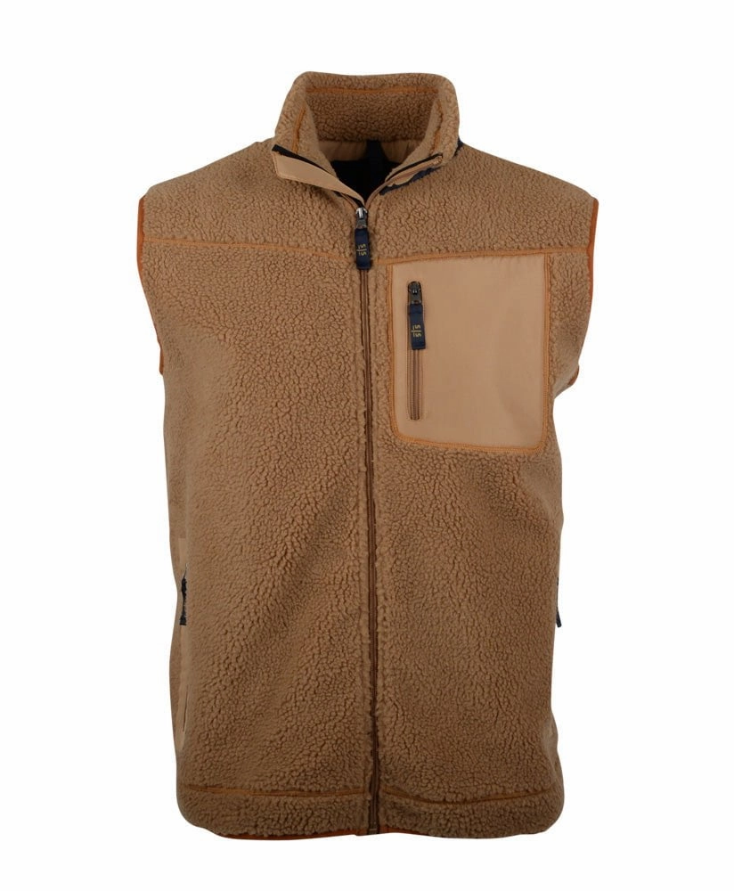 Slim Fit Styles STS Ranchwear Mens Calgary Tan 100% Polyester Fleece Vest