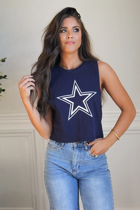 ButterSoft Handfeel Cowboys Crop Tank