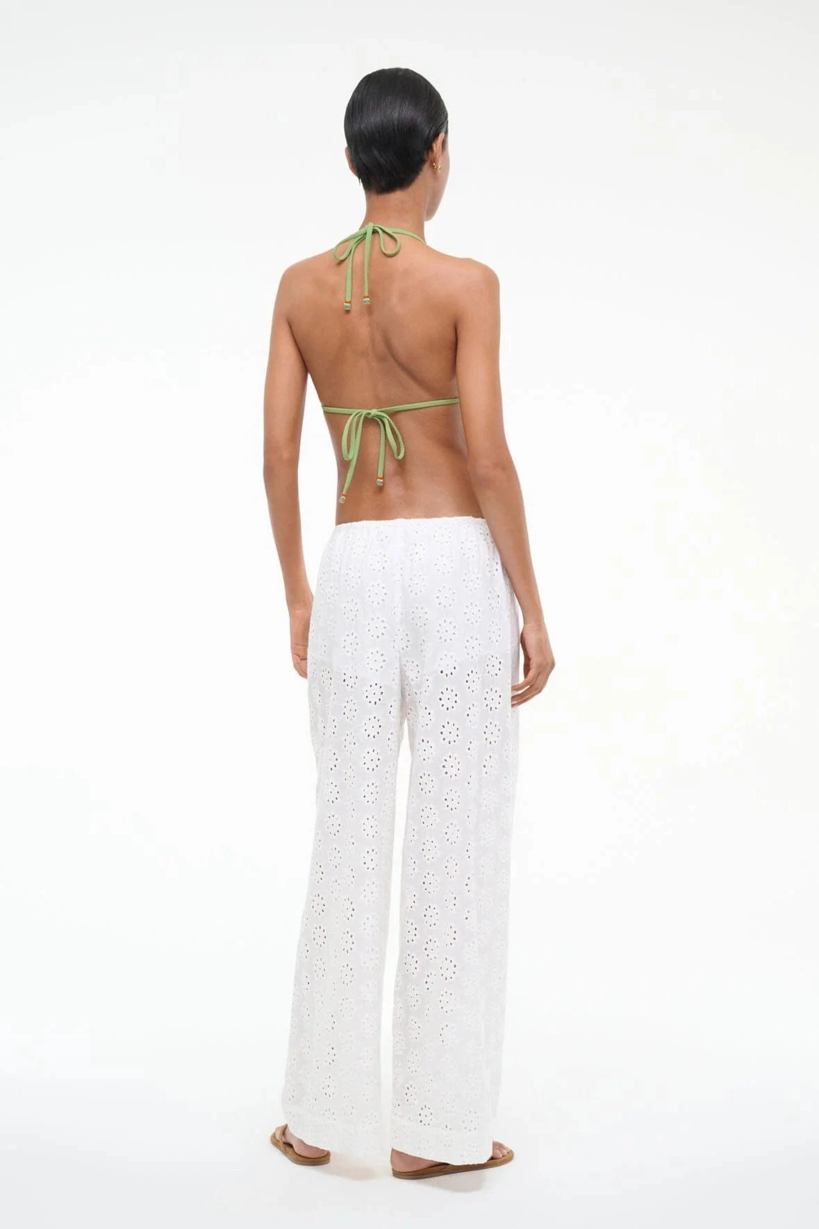 StaticResistantMaterial Bonfire Pant in White Eyelet