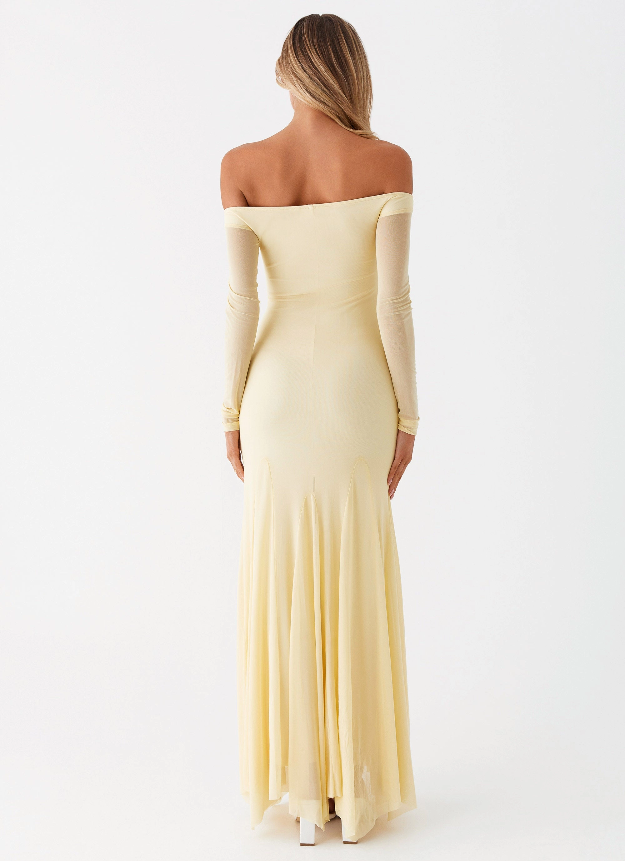 Maribel Maxi Dress - Yellow Transitional Style Breathable Design
