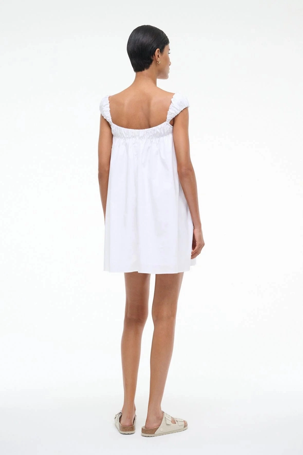 Beau Dress in White Warranty-Included Neat Stitch