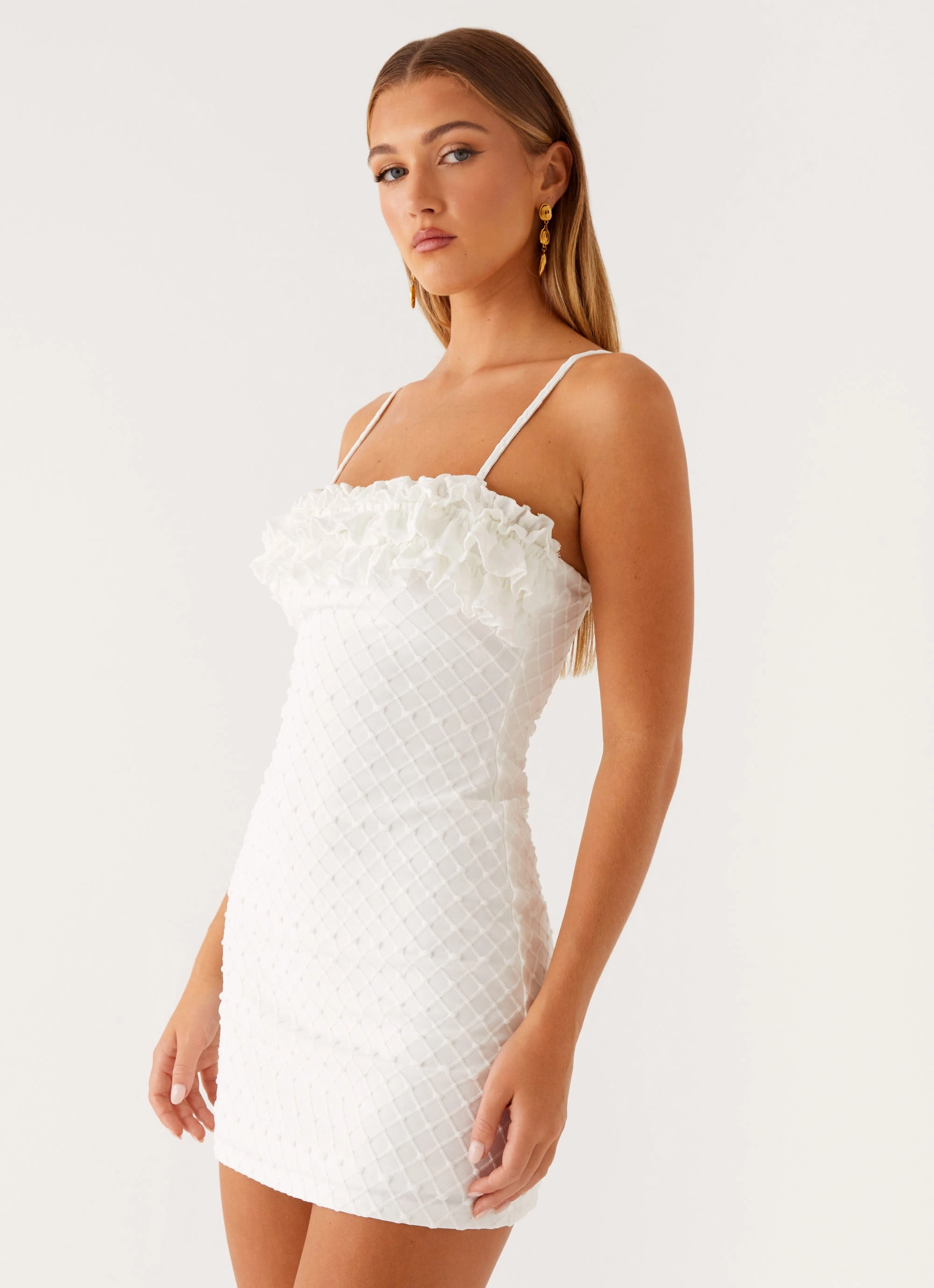 Bowden Mini Dress - Ivory Travel Style Trendy pick