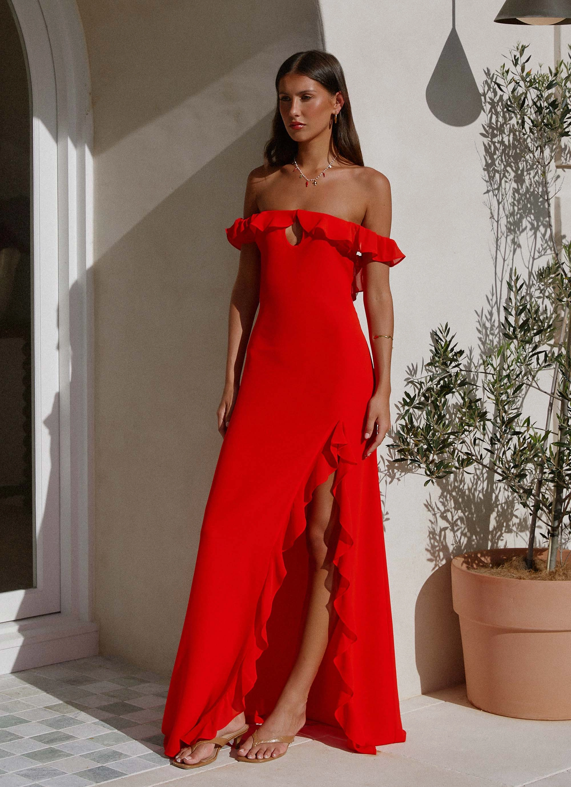 Soft Comfort Braxton Maxi Dress - Red