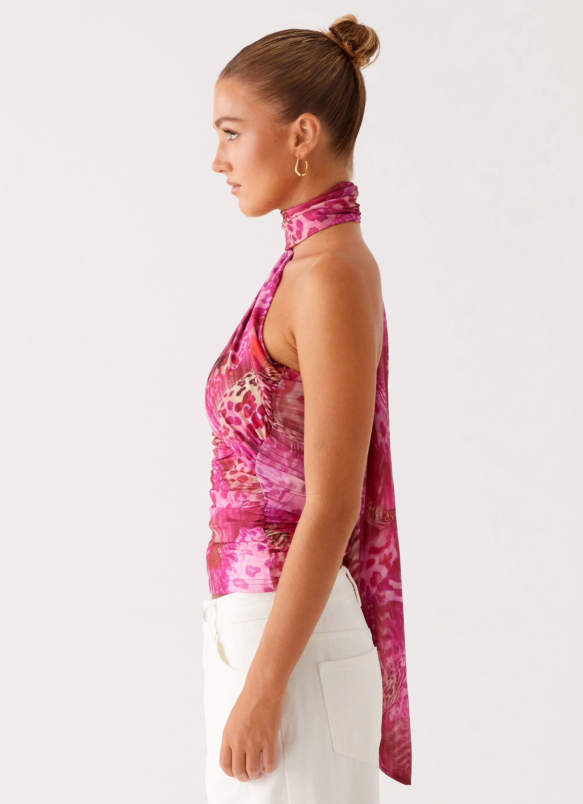 Breaking News Top - Lavender Lagoon Soft Cotton Blend VNeckline