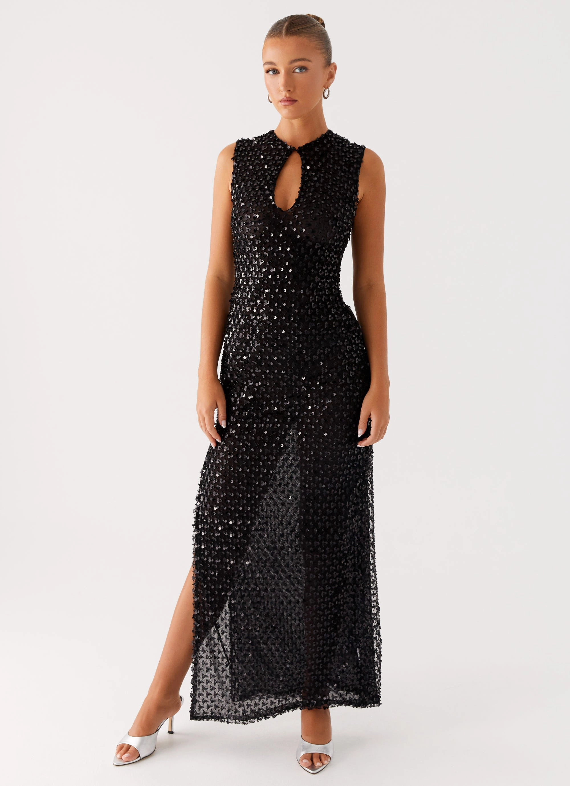 Kore Sequin Maxi Dress - Black Simple Spirit Chic Motion