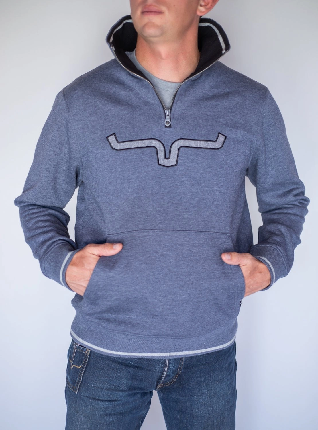 Kimes Ranch Mens Filmore Rusty Heather Cotton blend Hoodie Easy Care Finish