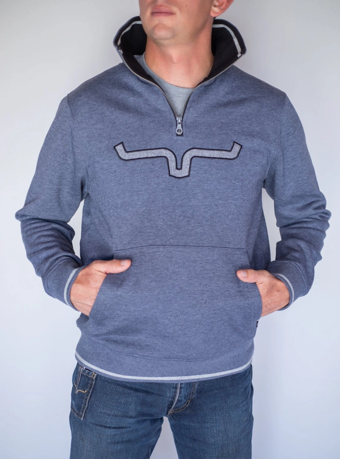 Kimes Ranch Mens Filmore Rusty Heather Cotton blend Hoodie ShrinkResistantFabric