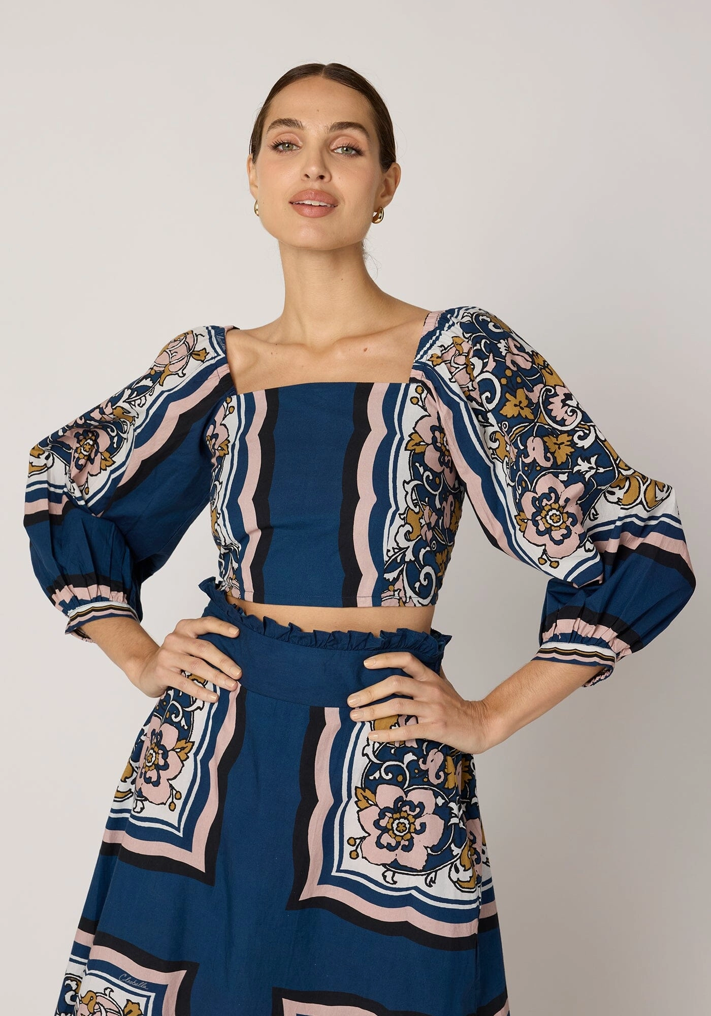 Ultraviolet Protection Finish UPFProtection April Top | Floral Anise