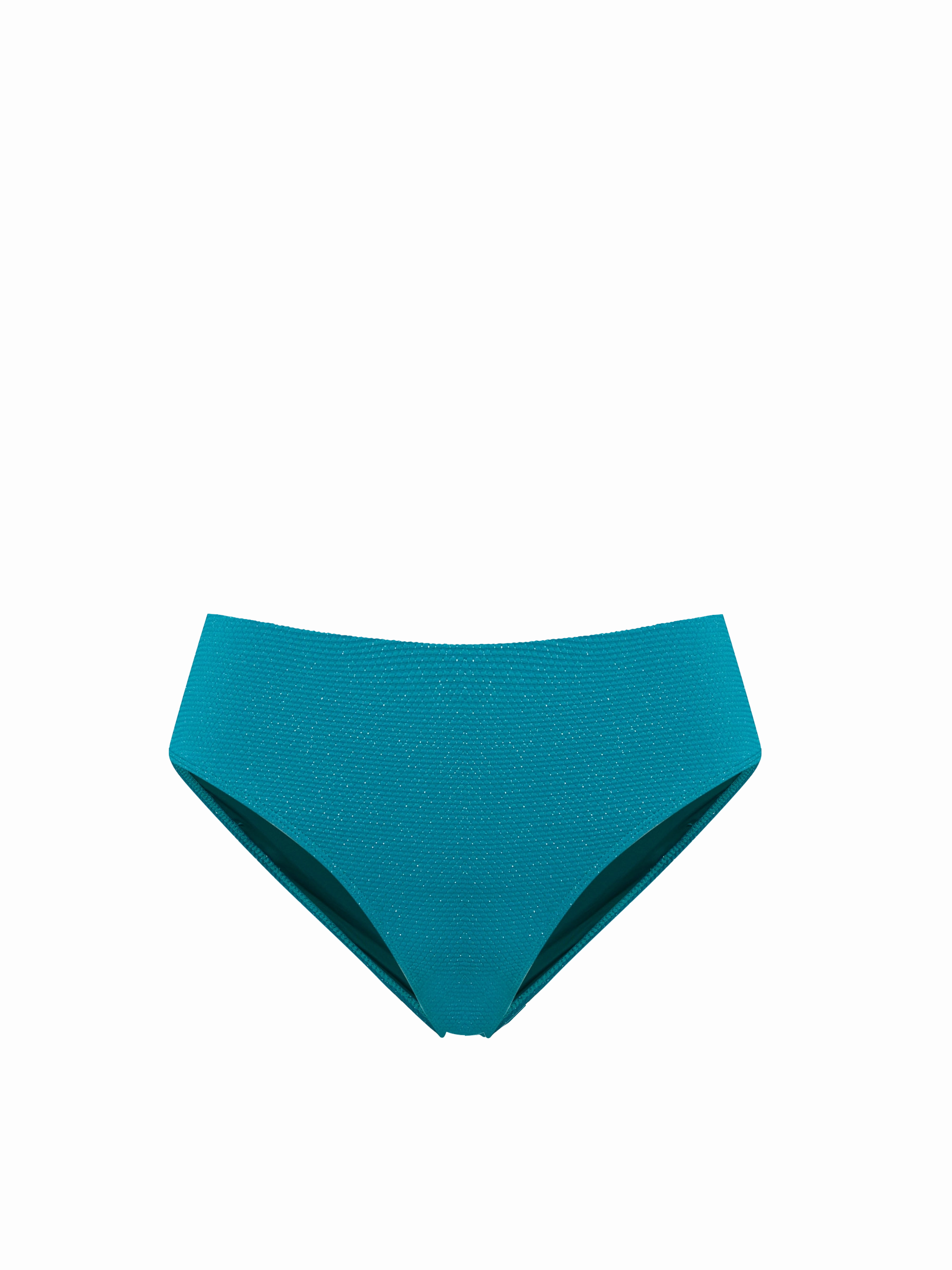 Classic Midrise Bottom In Jungle Green Metallic Pique Jet Set Ready Stretch Recovery Fabric