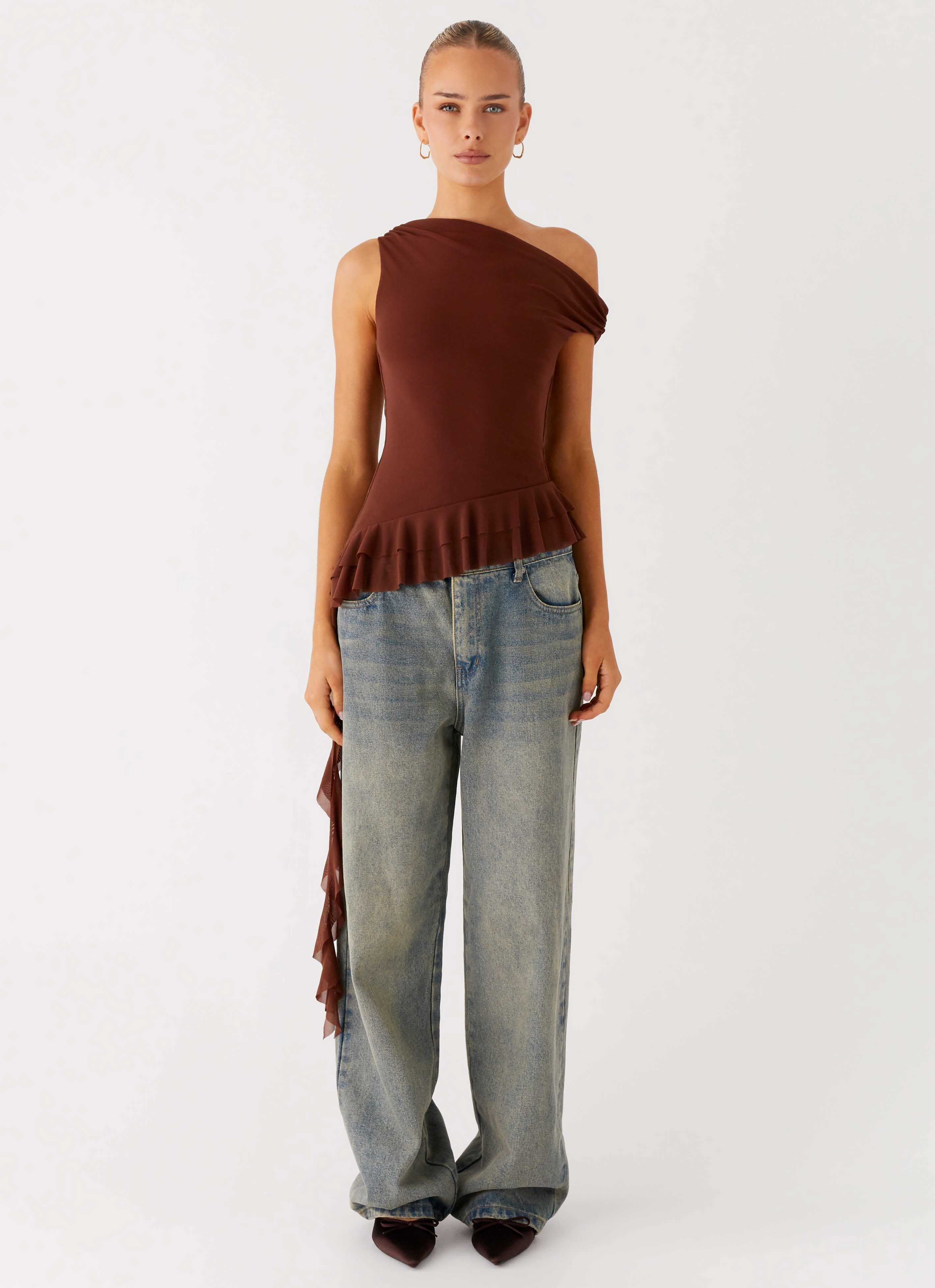 Mica Top - Chocolate Modular Pocket Layout SoftLining