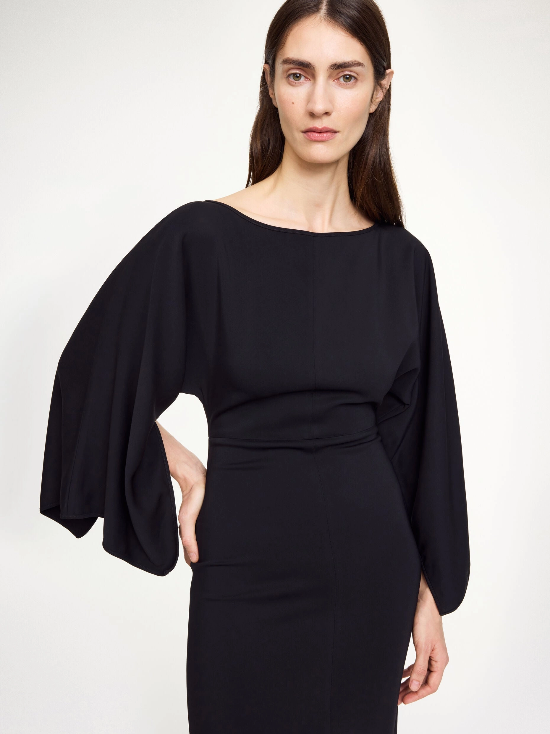 Hella Dress in Black Relaxed Comfort Work or Casual