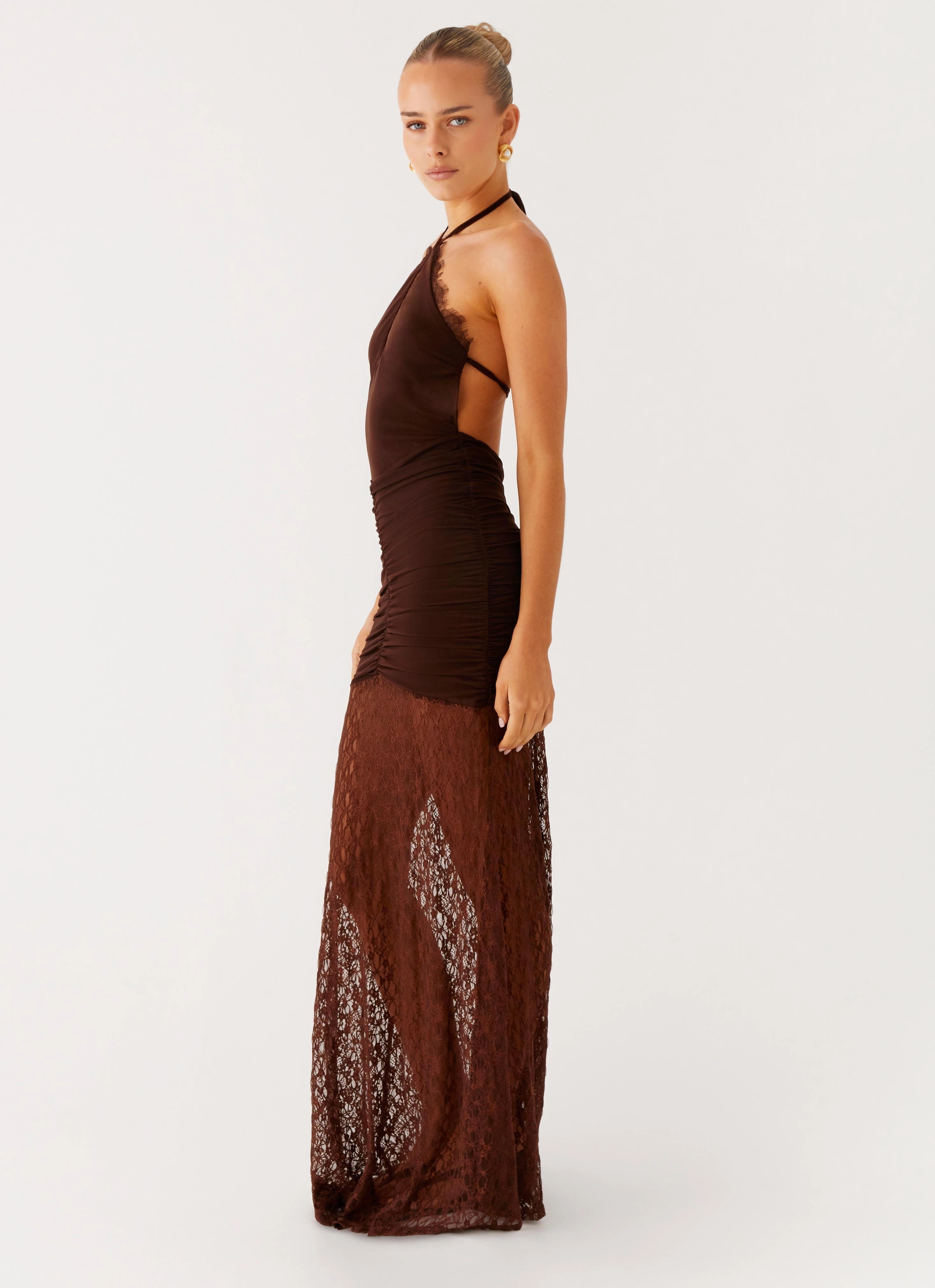 Lightweight Wear Somber Maxi Dress - Chocolate