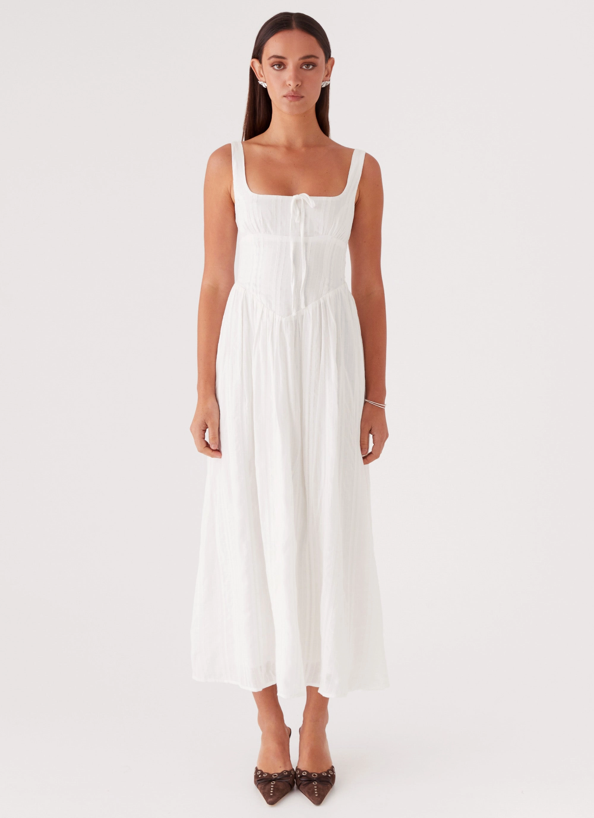 Night Out Pascuelle Midi Dress - White
