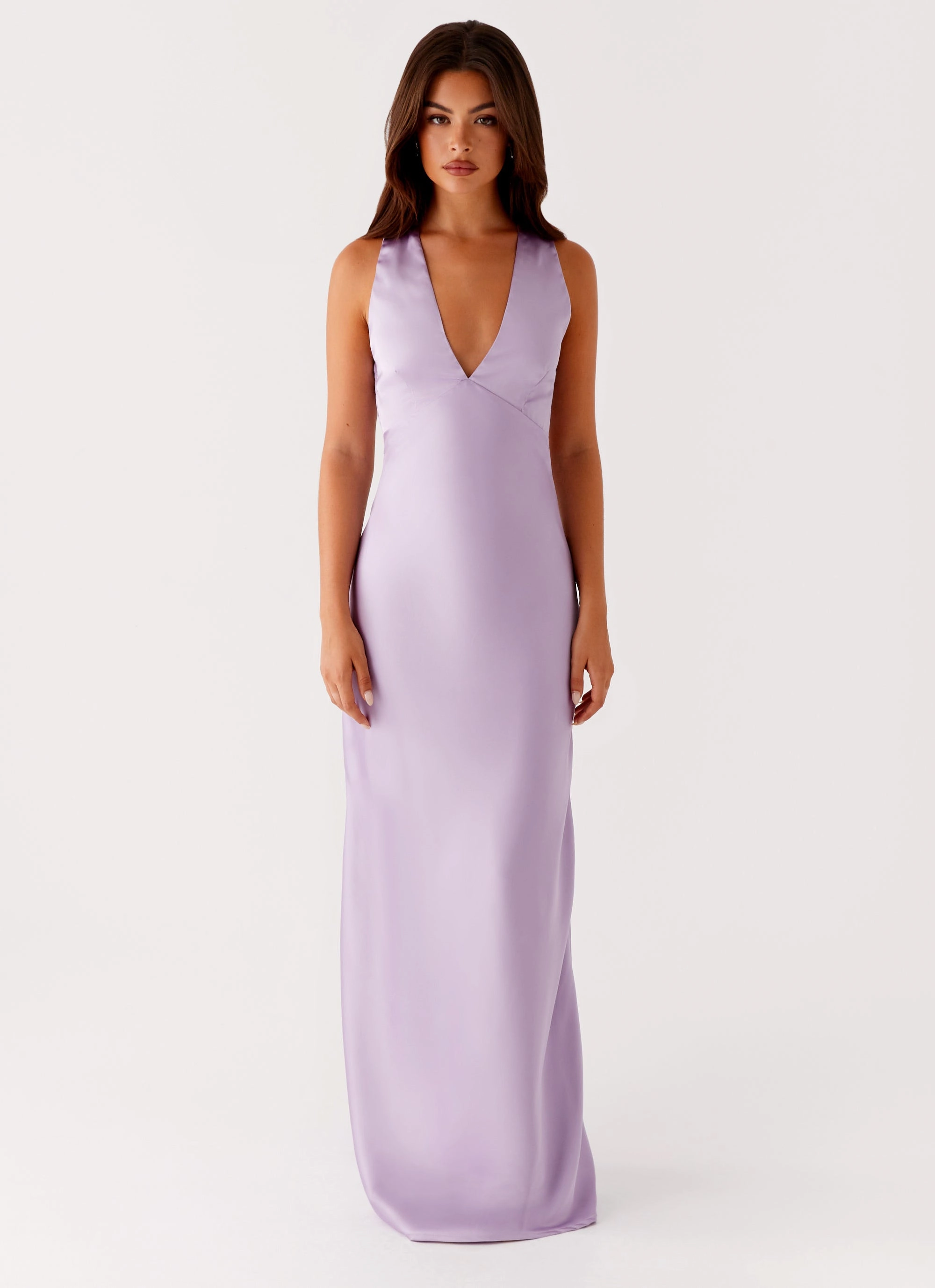 Brody Maxi Dress - Lilac Flattering Shape