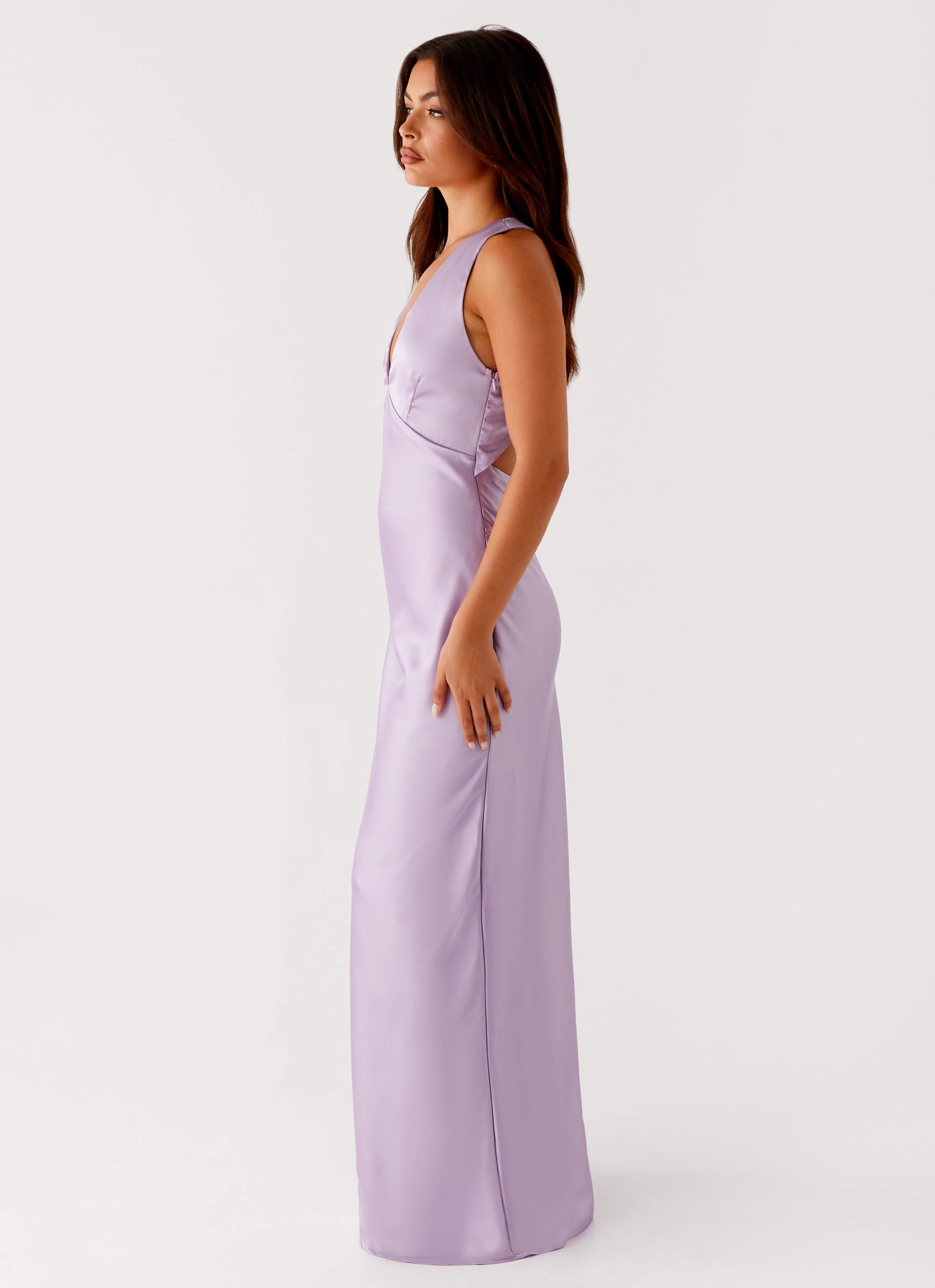 Brody Maxi Dress - Lilac Gentle Aesthetic Chilly Day Comfort