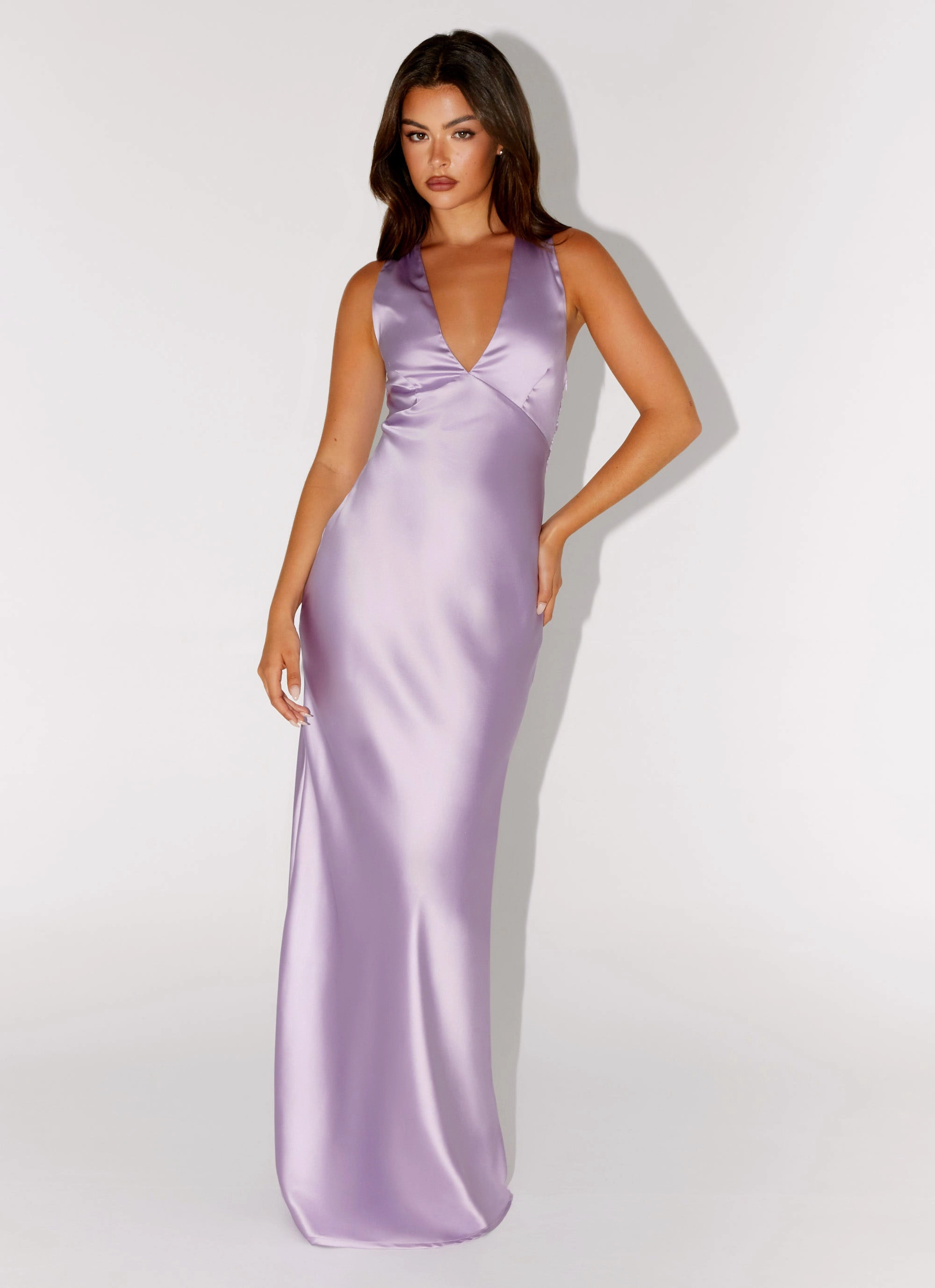 Winter-Season Brody Maxi Dress - Lilac