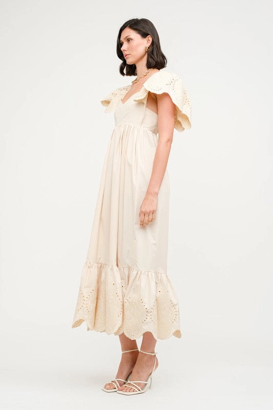 Minimalist Design Grace Walk Brooklyn Midi Dress - Natural