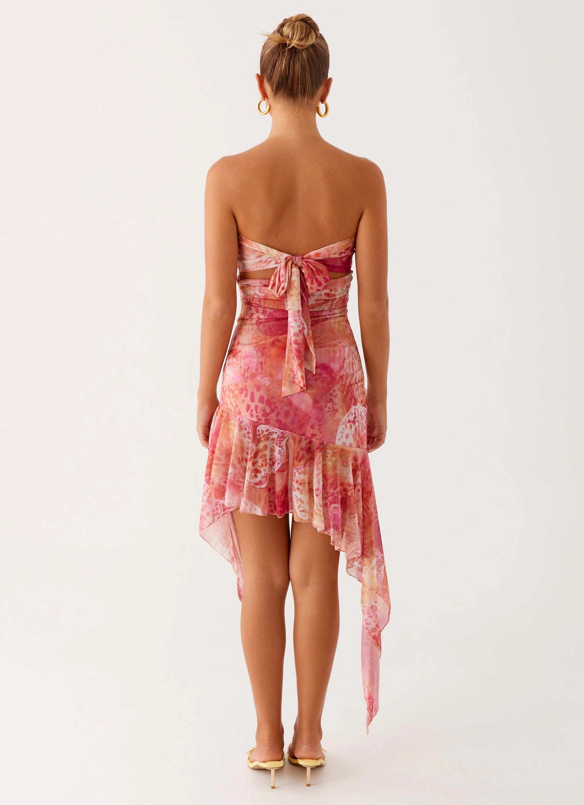 breathable fabric dress Brooks Mini Dress - Flamingo Fling