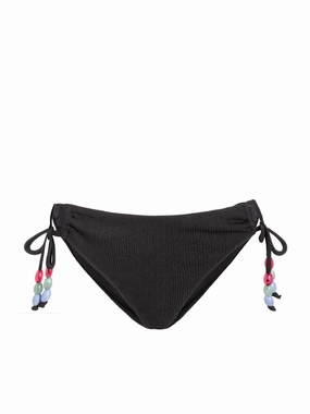 Taryn Bottom In Black Texture Water-resistant