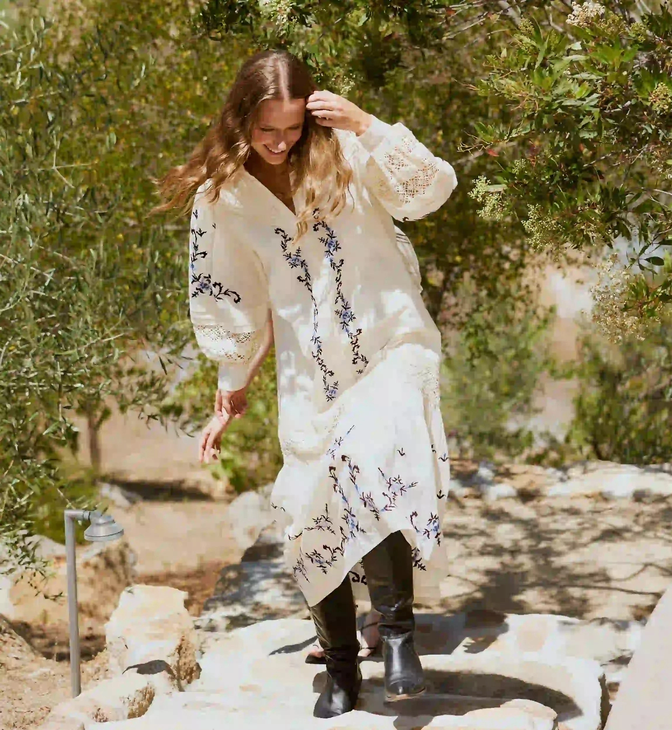 Heidi Midi Dress | Ivory ResilientStretch