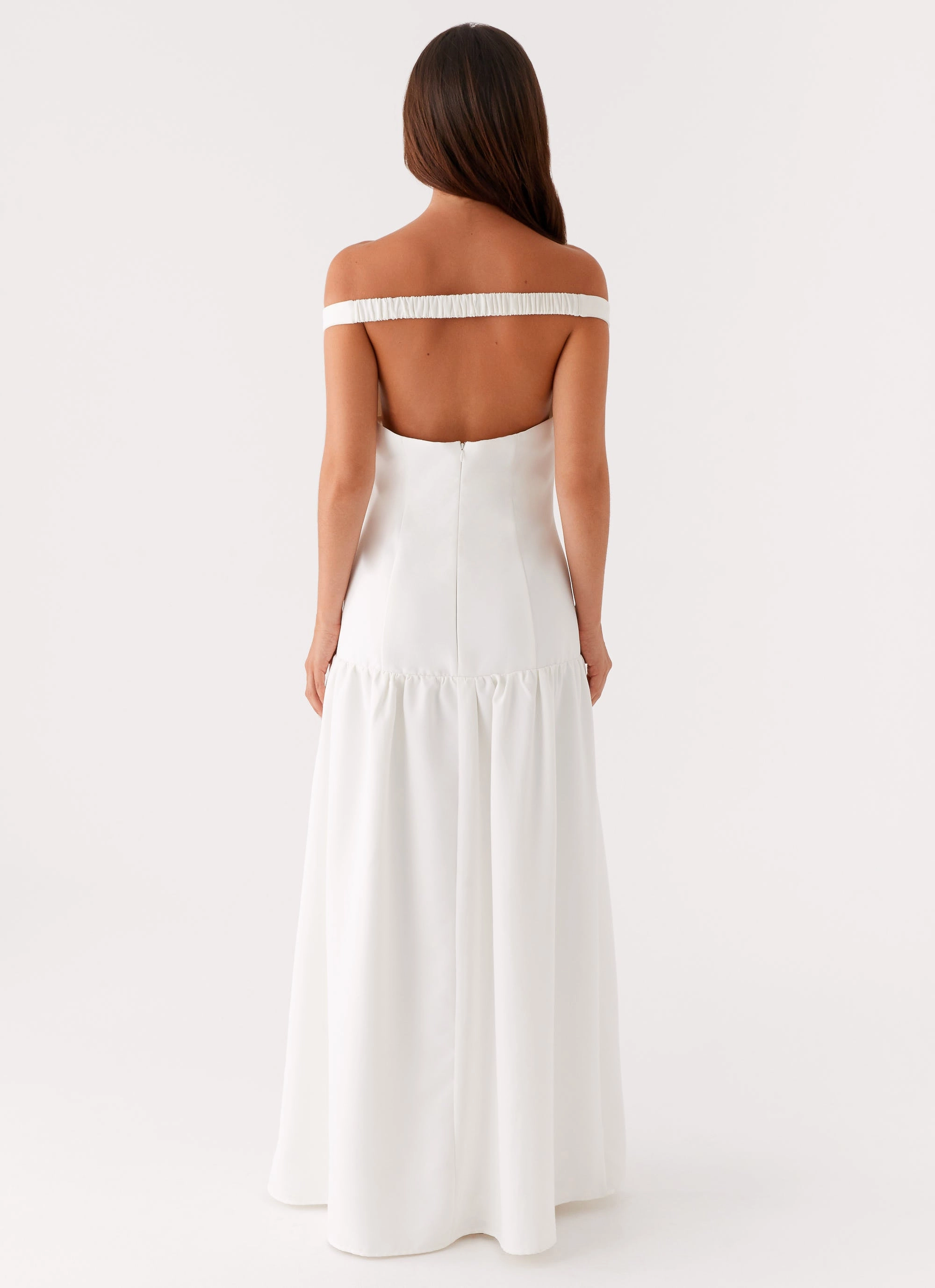 Basel Maxi Dress - White Playful design piece