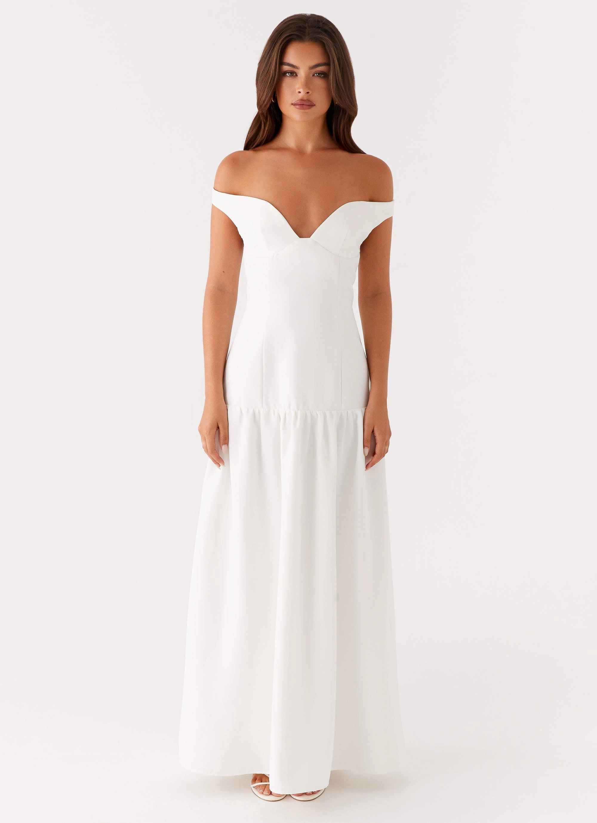 Basel Maxi Dress - White Chic Layering