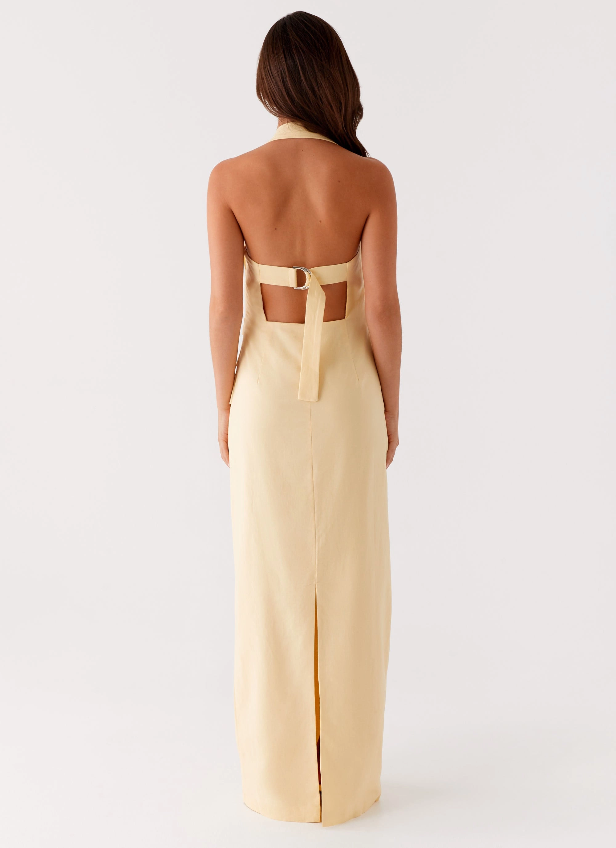 Sharp Edge Soft Profile Rumour Has it Maxi Dress - Yellow