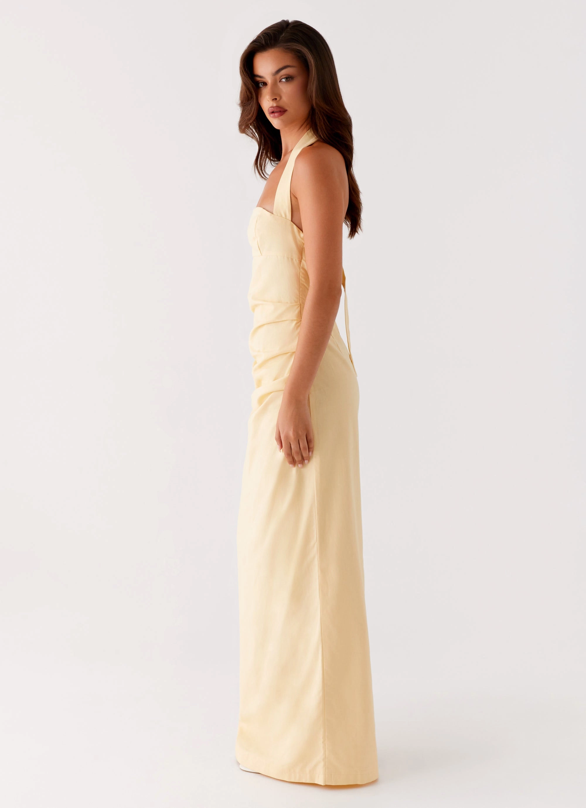 Rumour Has it Maxi Dress - Yellow Modern Flow