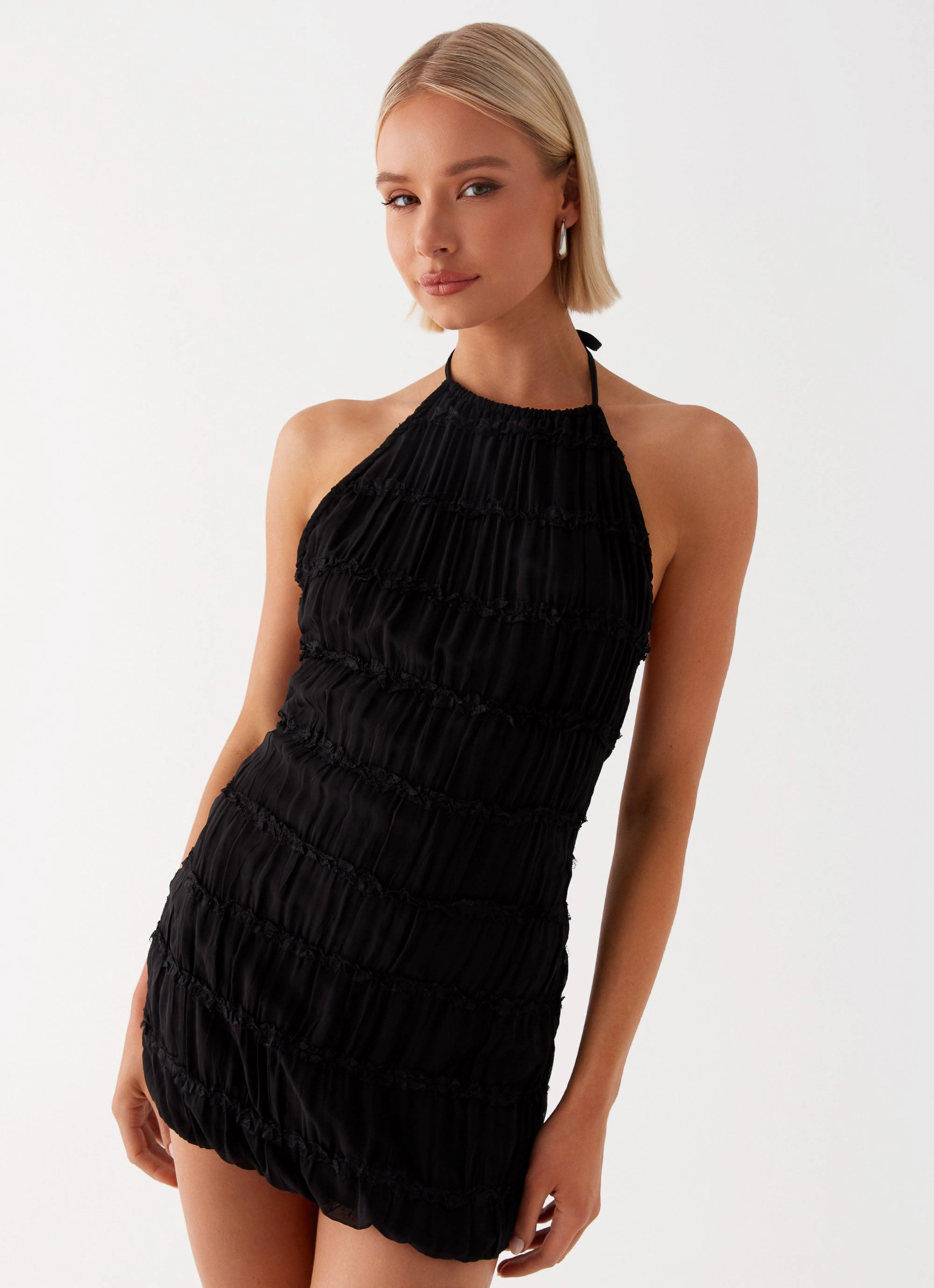 Aullie Mini Dress - Black Country View