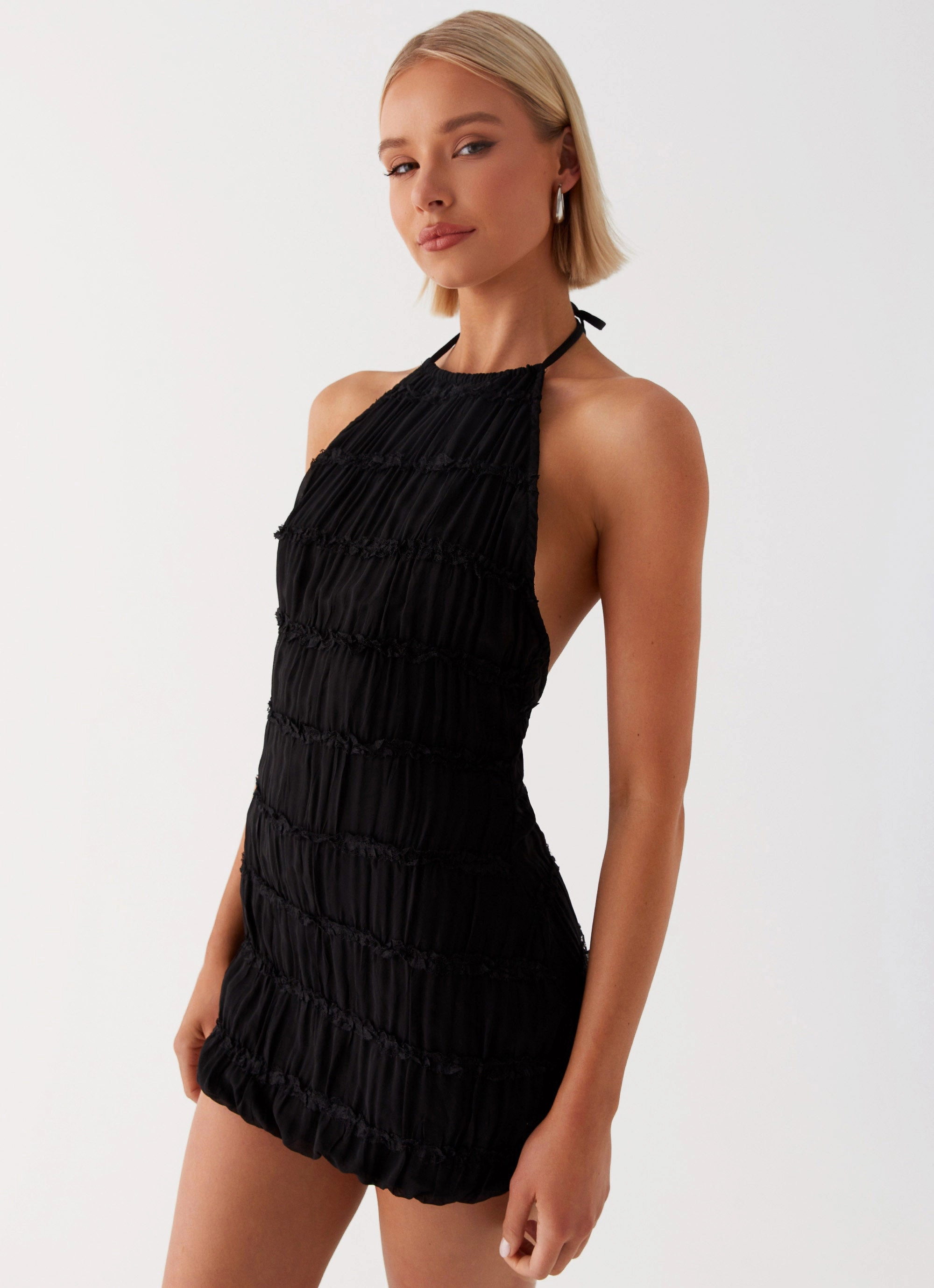 Aullie Mini Dress - Black Airy Movement