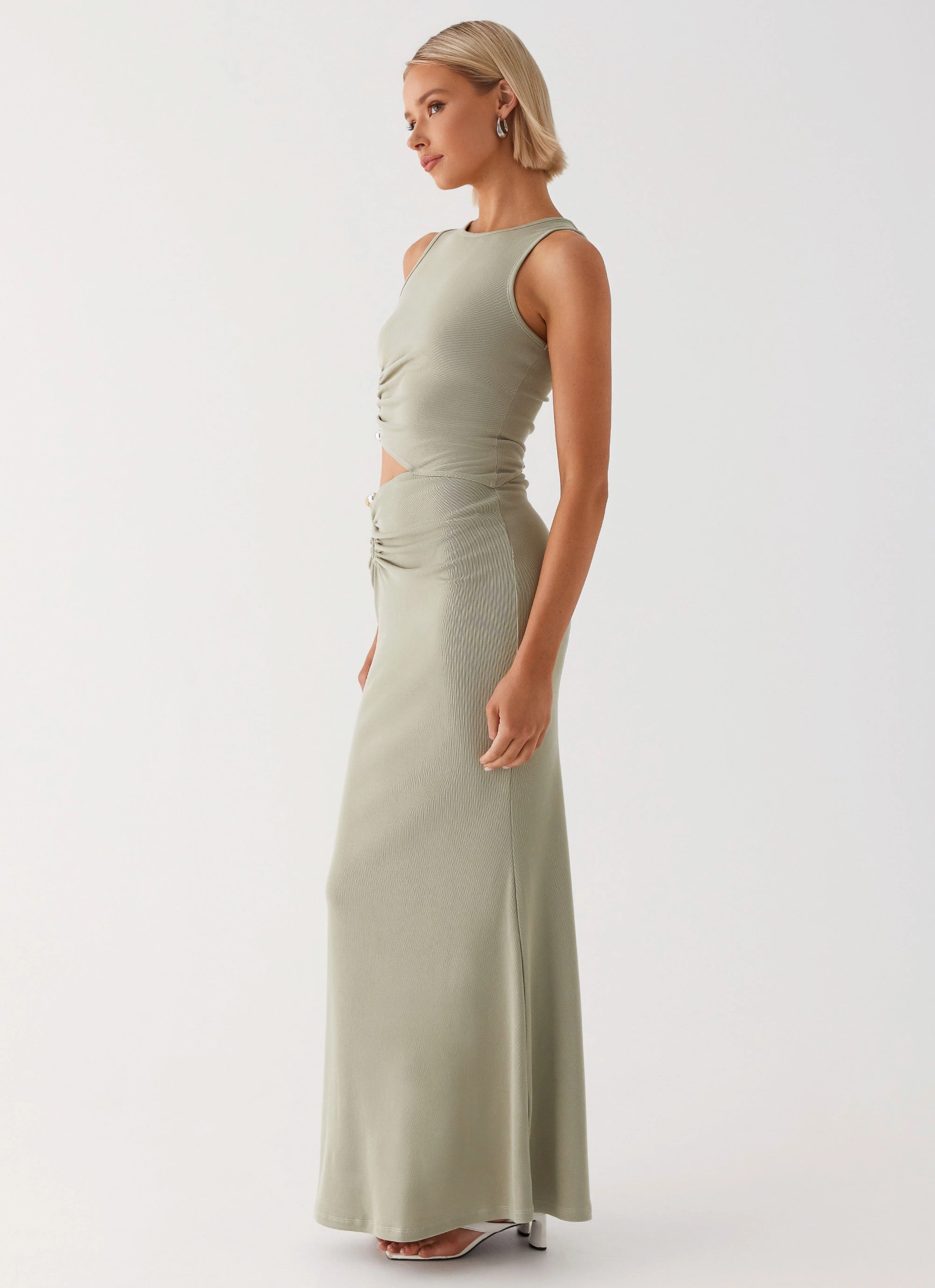 Lennox Maxi Dress - Sage Indoor Event