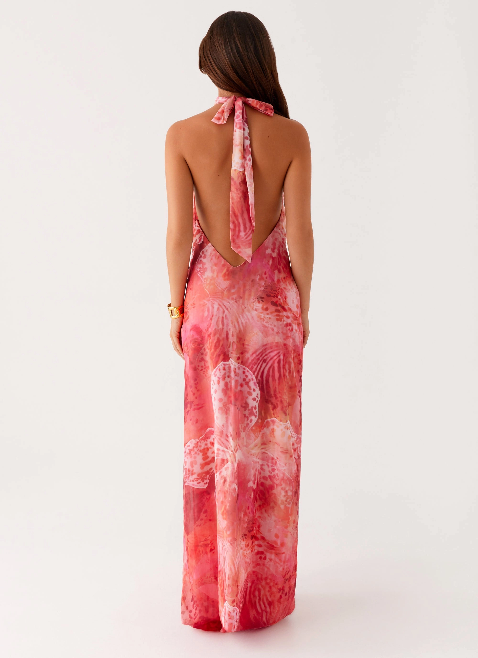 Formal Occasion Work Ready California Maxi Dress - Flamingo Fling