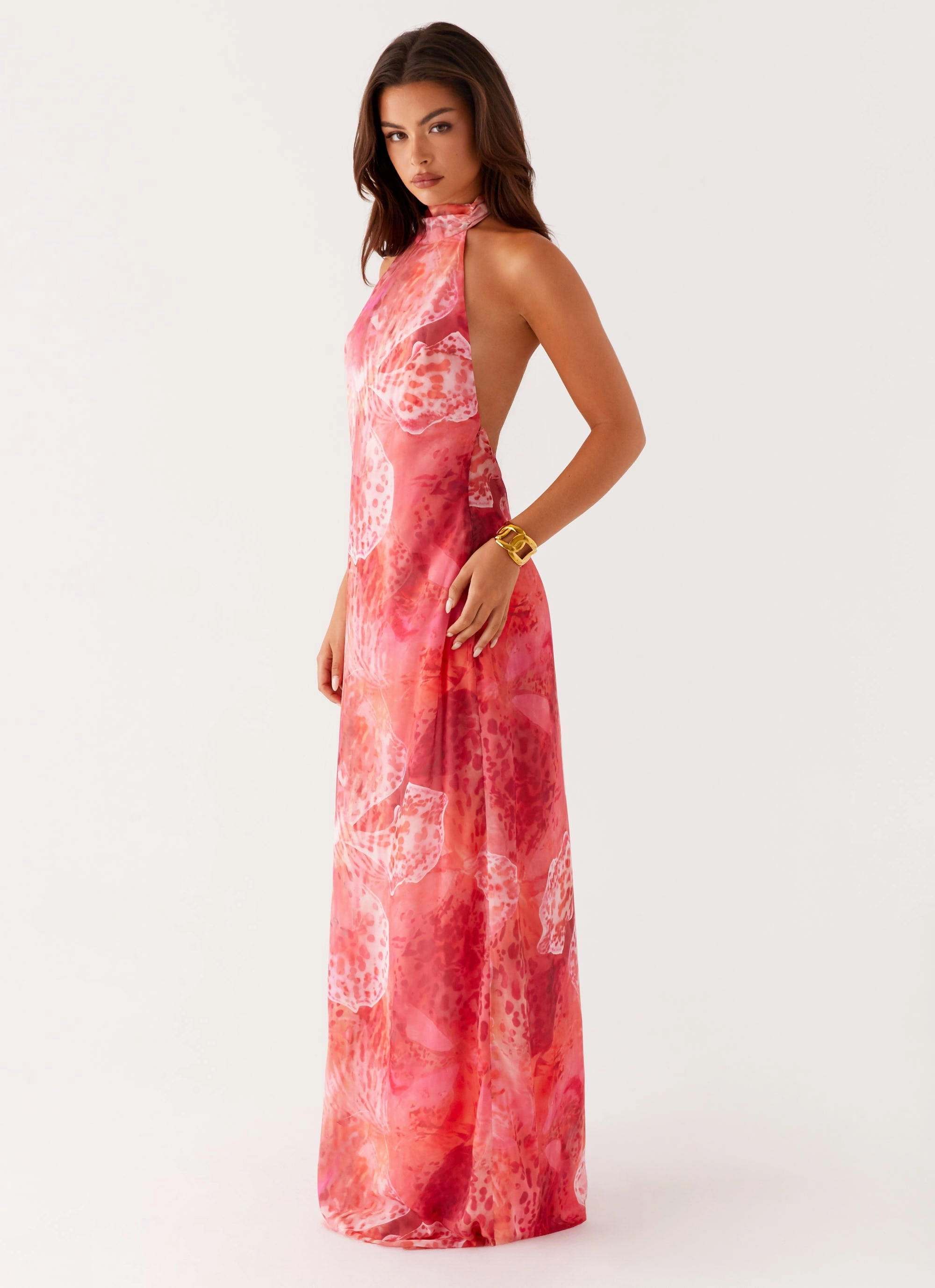 California Maxi Dress - Flamingo Fling Rose Flush
