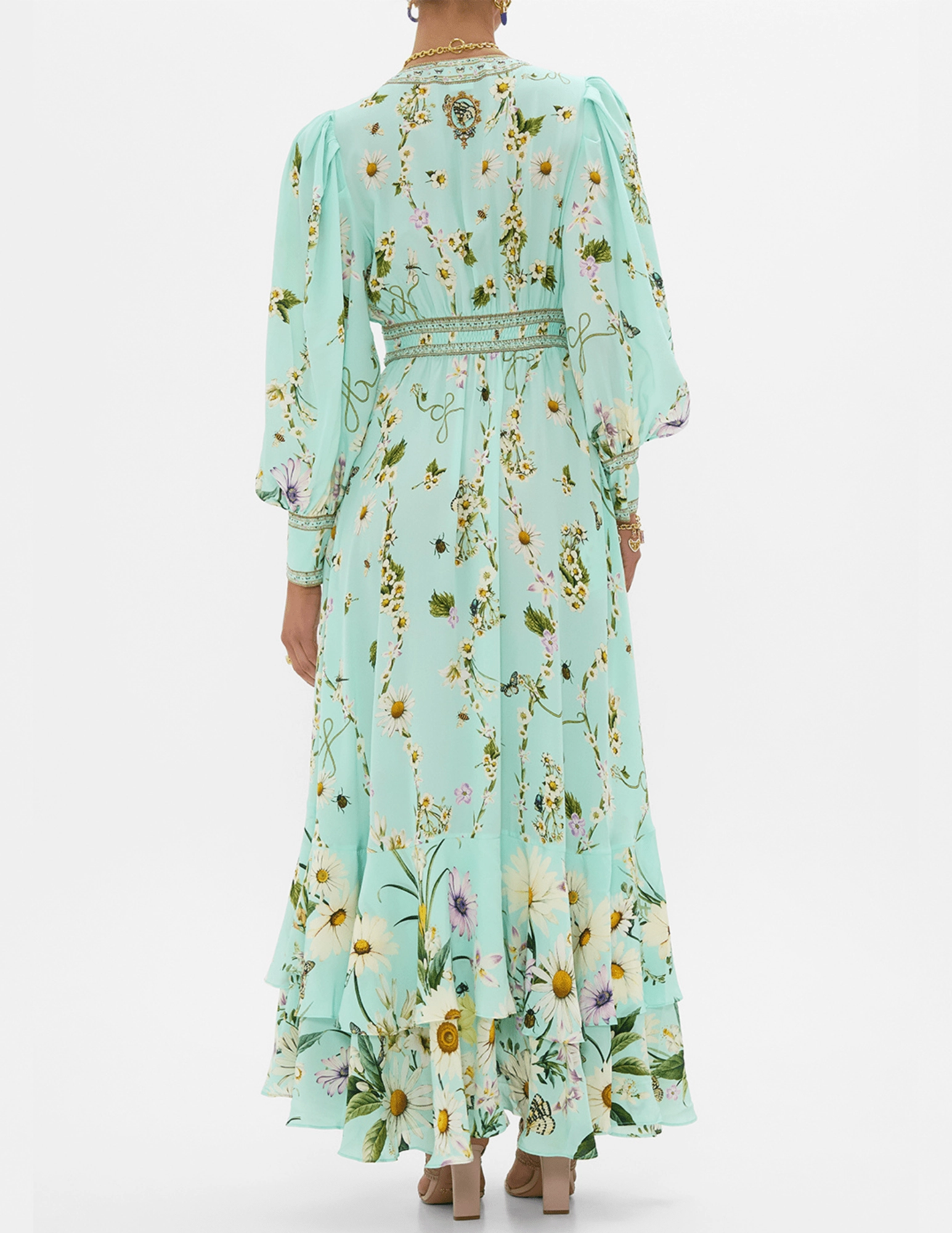 Sleek Fit Camilla Button Front Maxi Dress