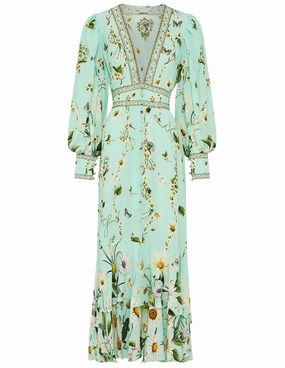 Camilla Button Front Maxi Dress Versatile Comfort Wear