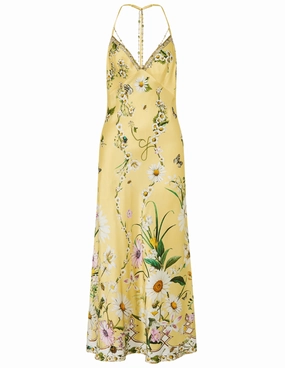 Flexible Knee Articulation Core Cut Camilla Chain Detail Slip Dress-SALE