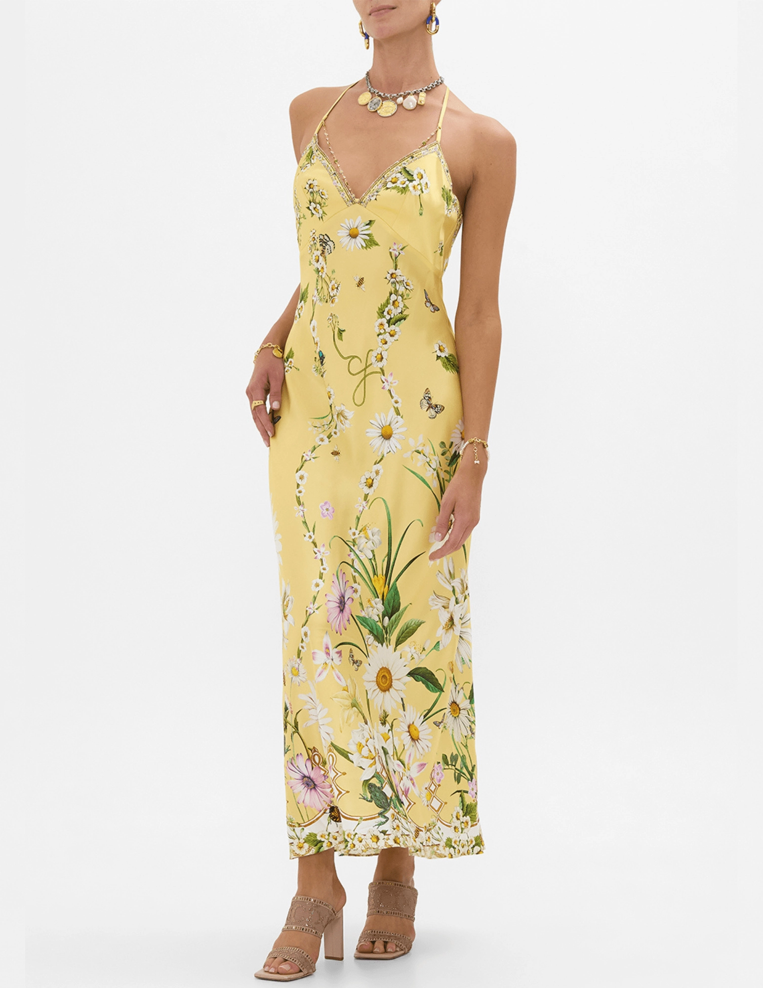 Camilla Chain Detail Slip Dress-SALE Comfy Design Soft Touch