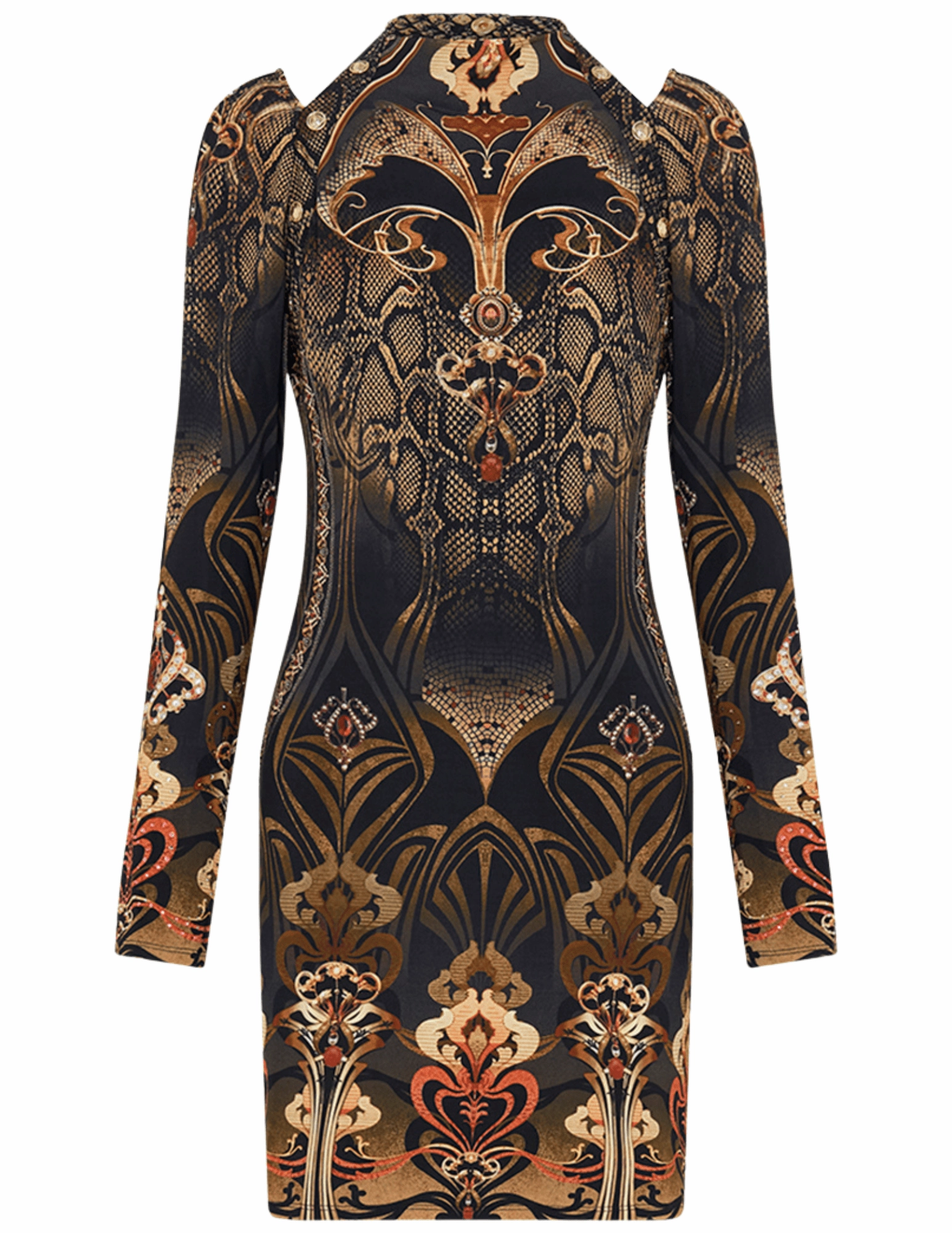 Camilla Cut Out Shoulder Jersey Mini Dress Urban Look