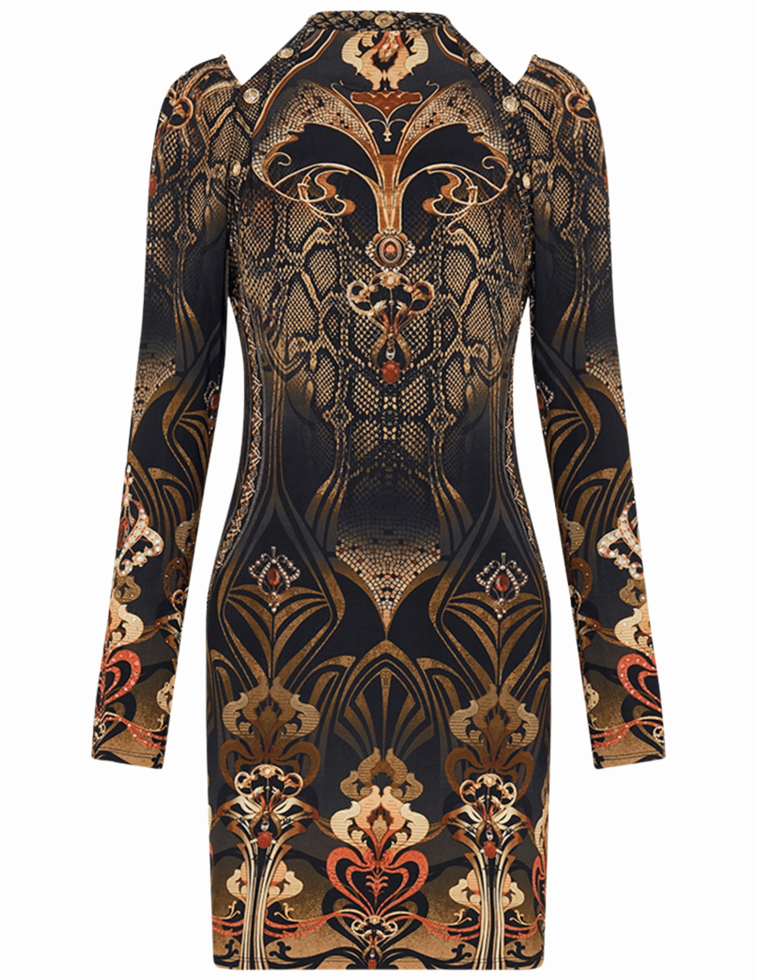 Beauty Zone Camilla Cut Out Shoulder Jersey Mini Dress