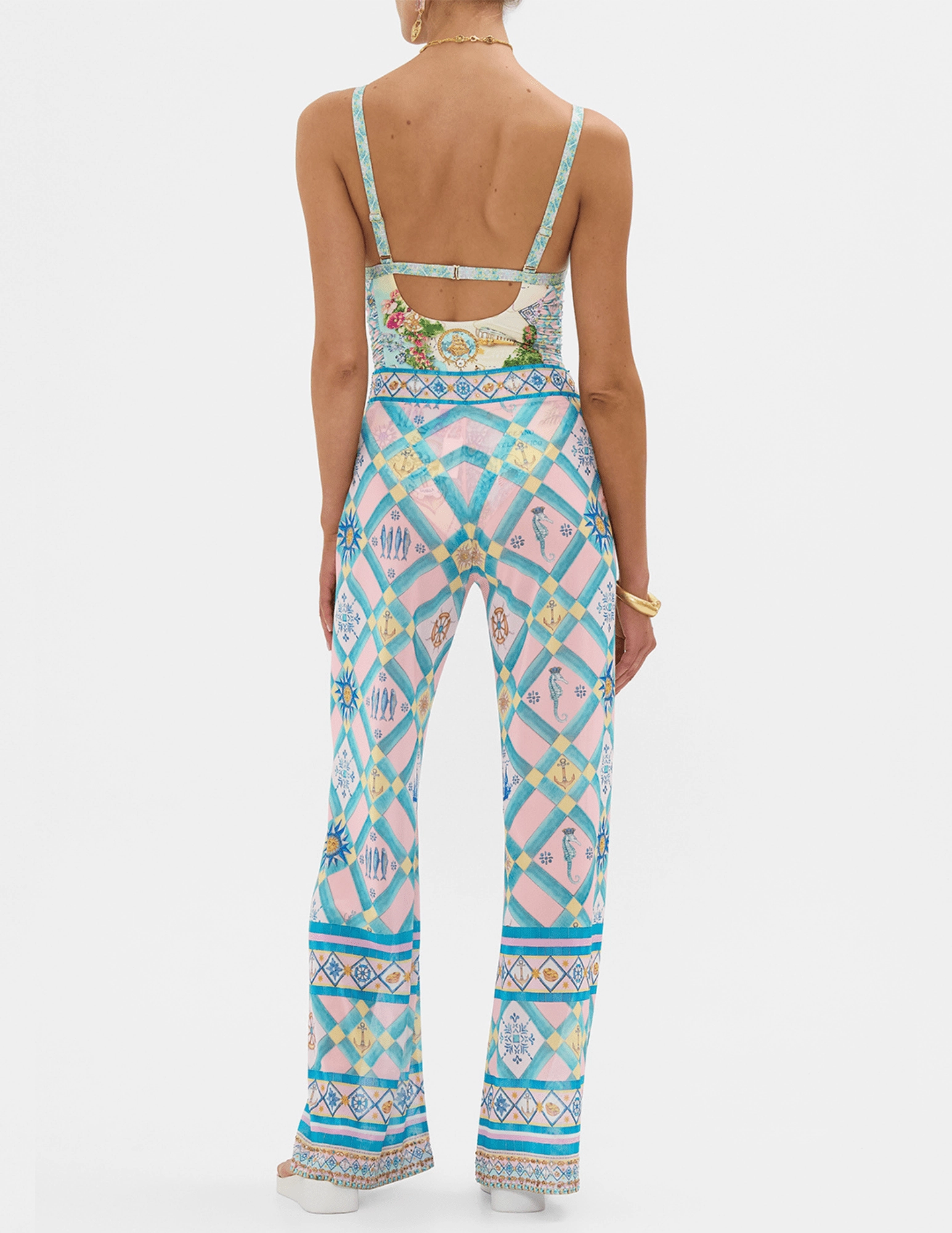 Camilla Mesh Straight Leg Pant Urban Utility NonRestrictiveFit