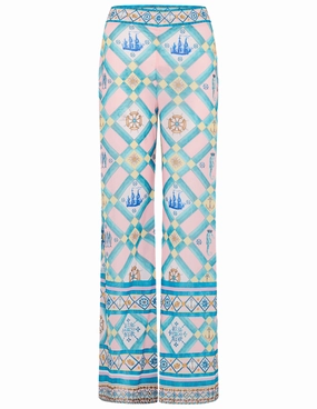 Adjustable loop Camilla Mesh Straight Leg Pant