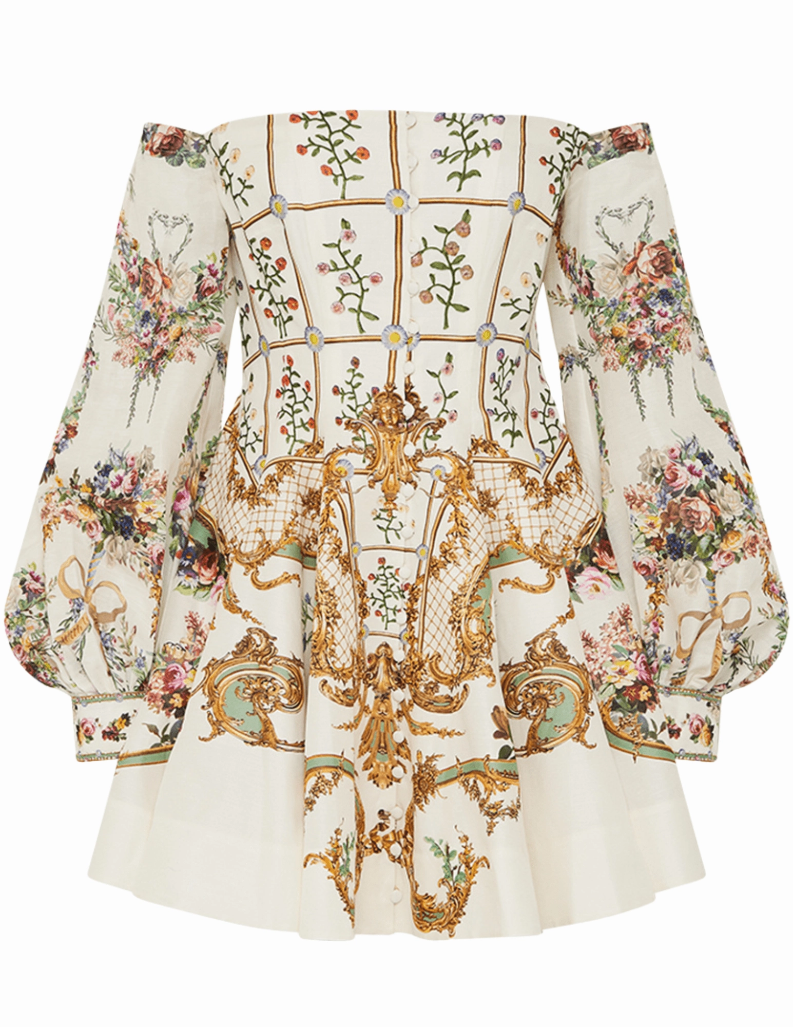 Limited-Edition Breathable wear Camilla Seamed Off The Shoulder Mini Dress