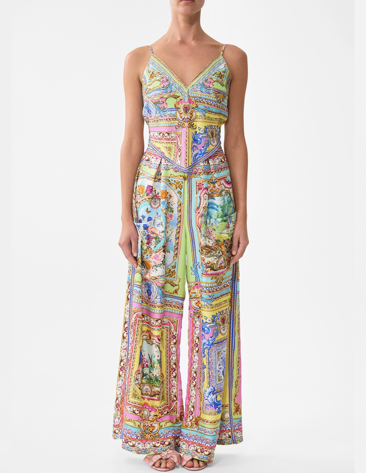 Detachable belt Active Performance Camilla Wide Leg Trouser-SALE