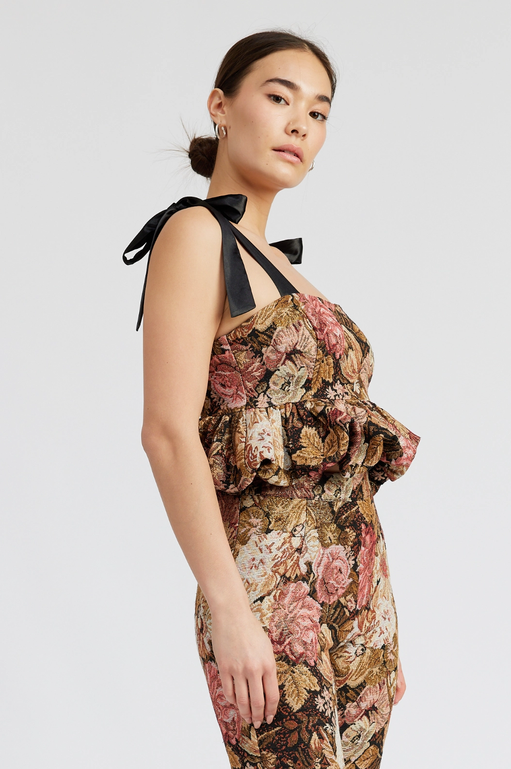 Carey Babydoll Top Fray Resistant Edges Versatile Layering Piece