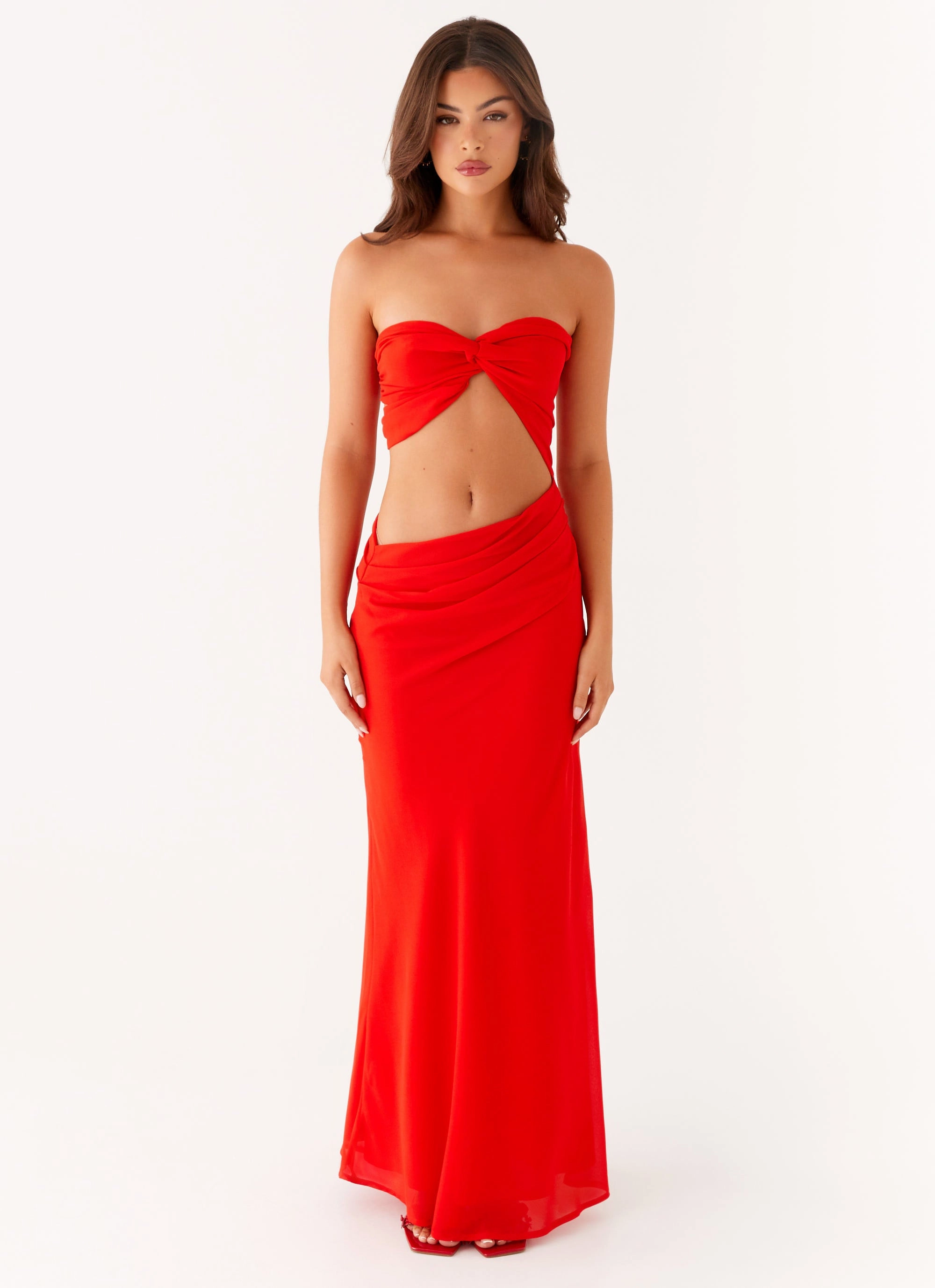Carla Maxi Dress - Red Relaxed Layers