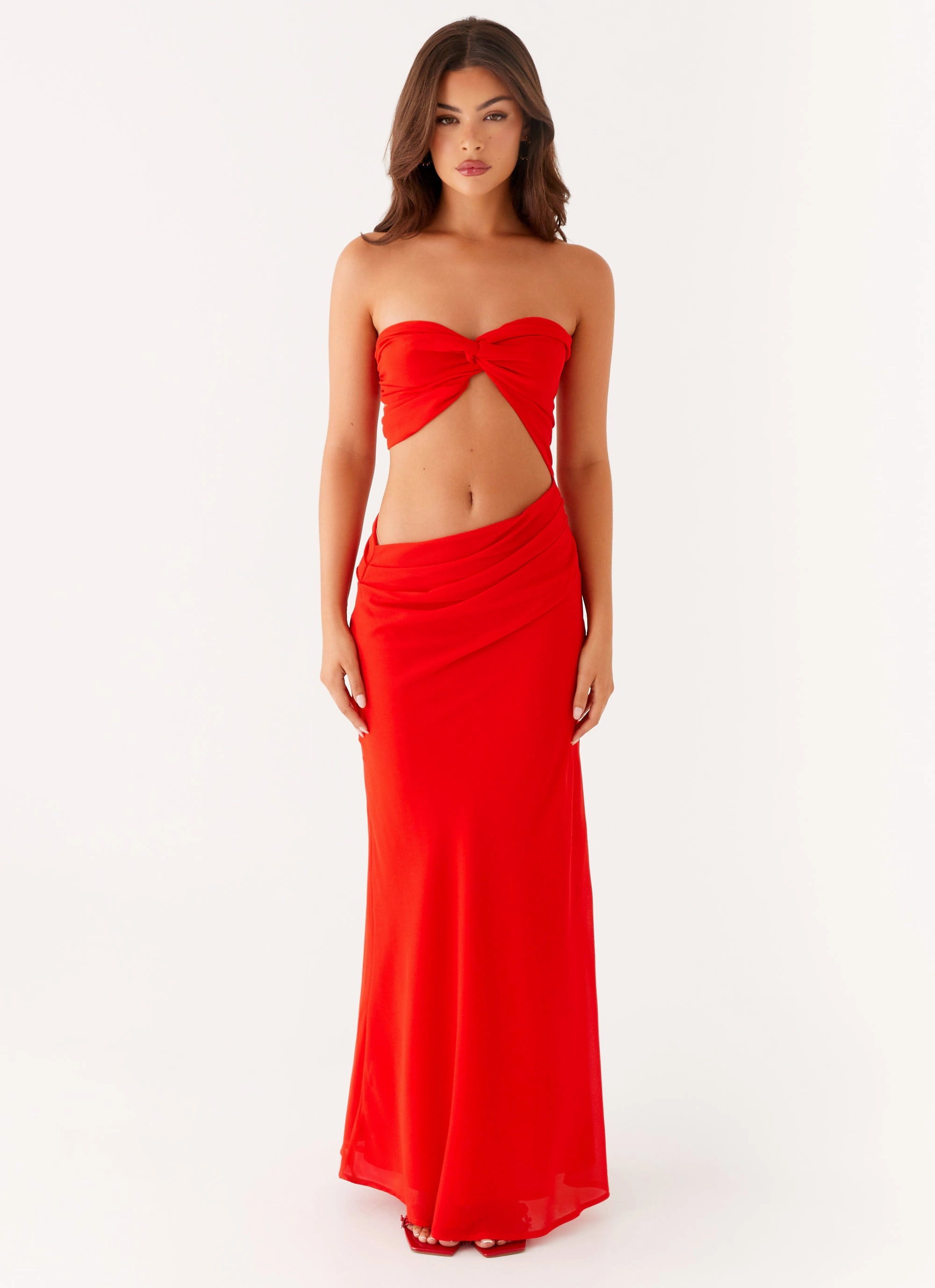 Stylish Wear Daily Mood Carla Maxi Dress - Red