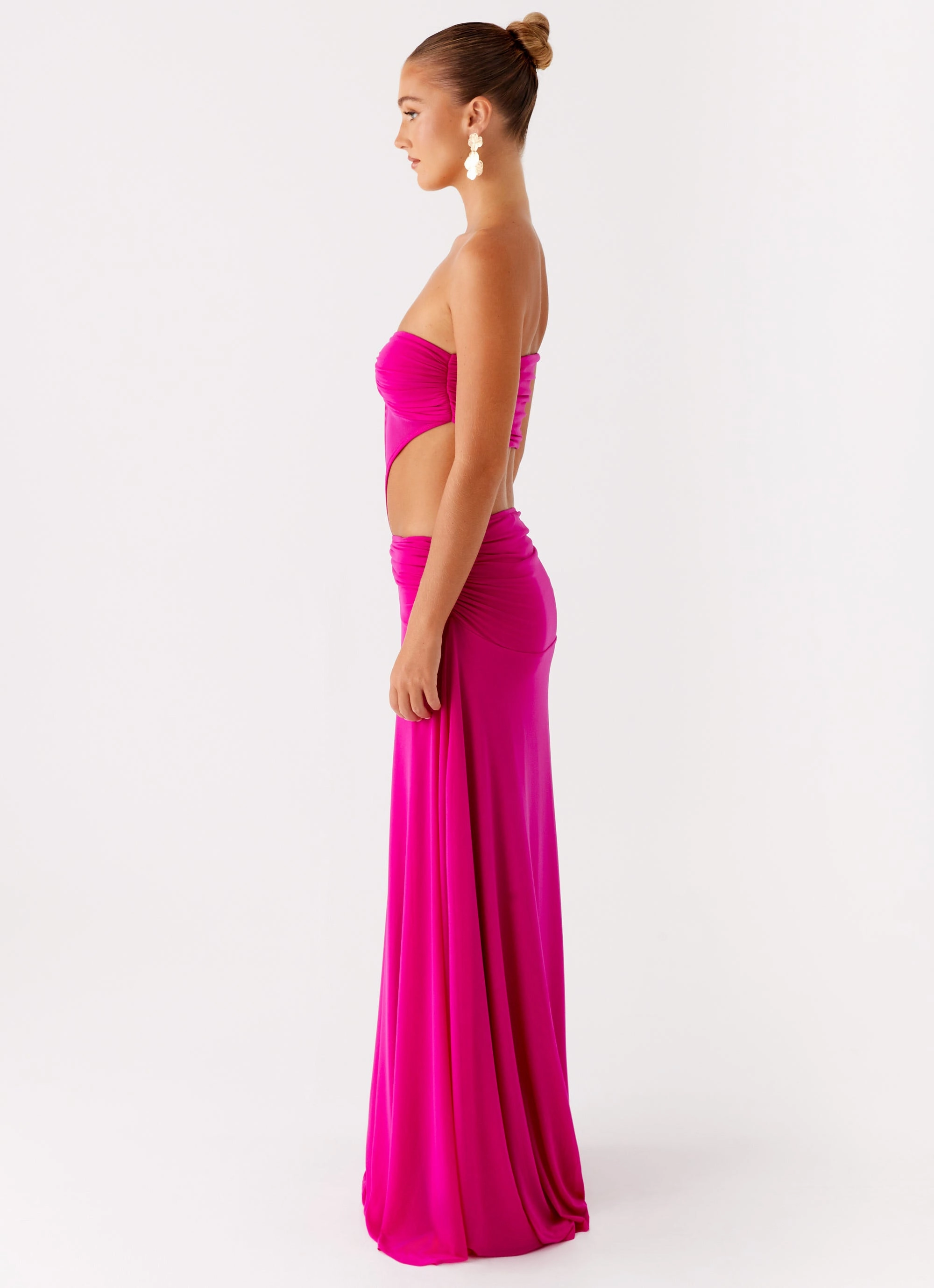 Silky Form Carlene Maxi Dress - Fuchsia