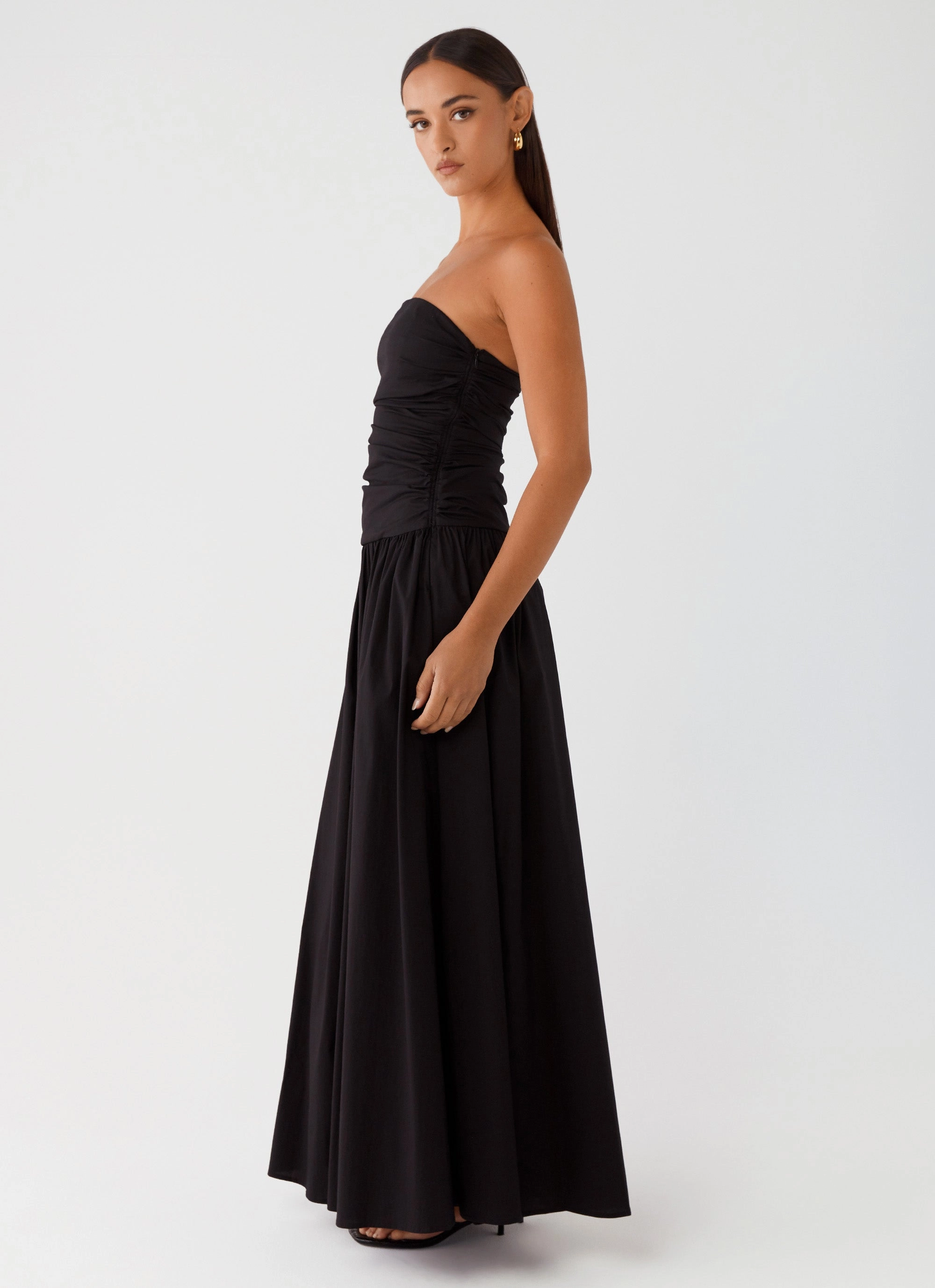 Warm Base Carmel Maxi Dress - Black